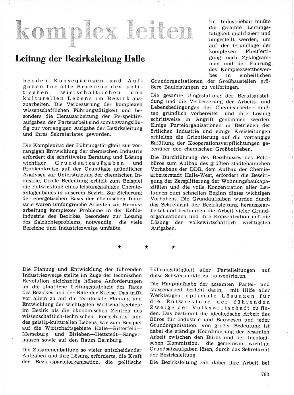 Neuer Weg (NW), Organ des Zentralkomitees (ZK) der SED (Sozialistische Einheitspartei Deutschlands) für Fragen des Parteilebens, 19. Jahrgang [Deutsche Demokratische Republik (DDR)] 1964, Seite 783 (NW ZK SED DDR 1964, S. 783)