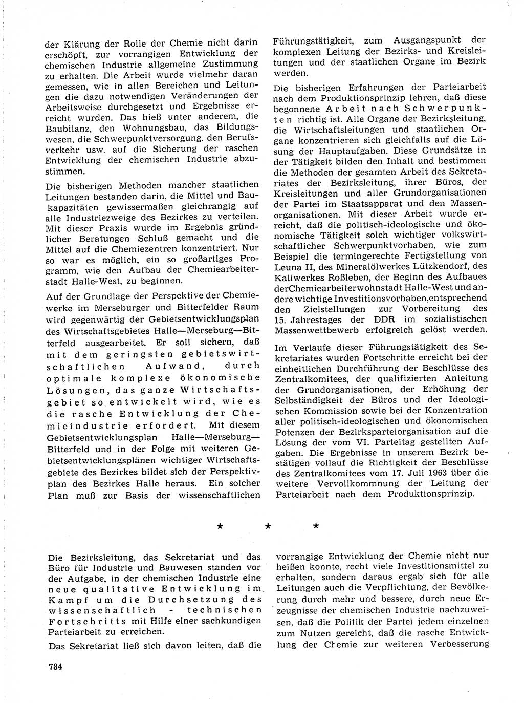 Neuer Weg (NW), Organ des Zentralkomitees (ZK) der SED (Sozialistische Einheitspartei Deutschlands) für Fragen des Parteilebens, 19. Jahrgang [Deutsche Demokratische Republik (DDR)] 1964, Seite 784 (NW ZK SED DDR 1964, S. 784)