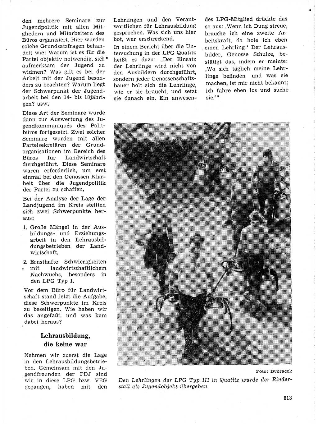 Neuer Weg (NW), Organ des Zentralkomitees (ZK) der SED (Sozialistische Einheitspartei Deutschlands) für Fragen des Parteilebens, 19. Jahrgang [Deutsche Demokratische Republik (DDR)] 1964, Seite 813 (NW ZK SED DDR 1964, S. 813)