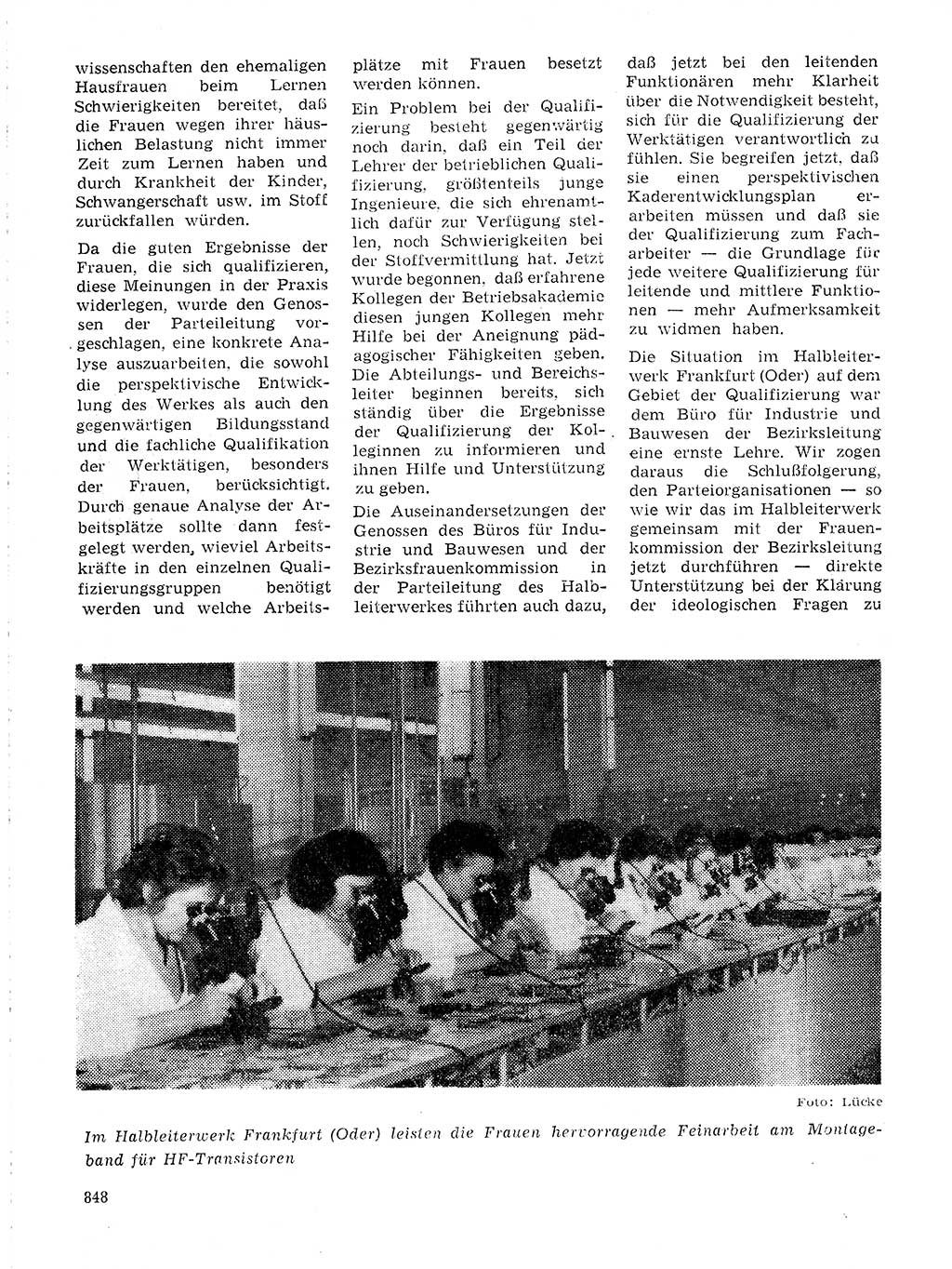 Neuer Weg (NW), Organ des Zentralkomitees (ZK) der SED (Sozialistische Einheitspartei Deutschlands) für Fragen des Parteilebens, 19. Jahrgang [Deutsche Demokratische Republik (DDR)] 1964, Seite 848 (NW ZK SED DDR 1964, S. 848)