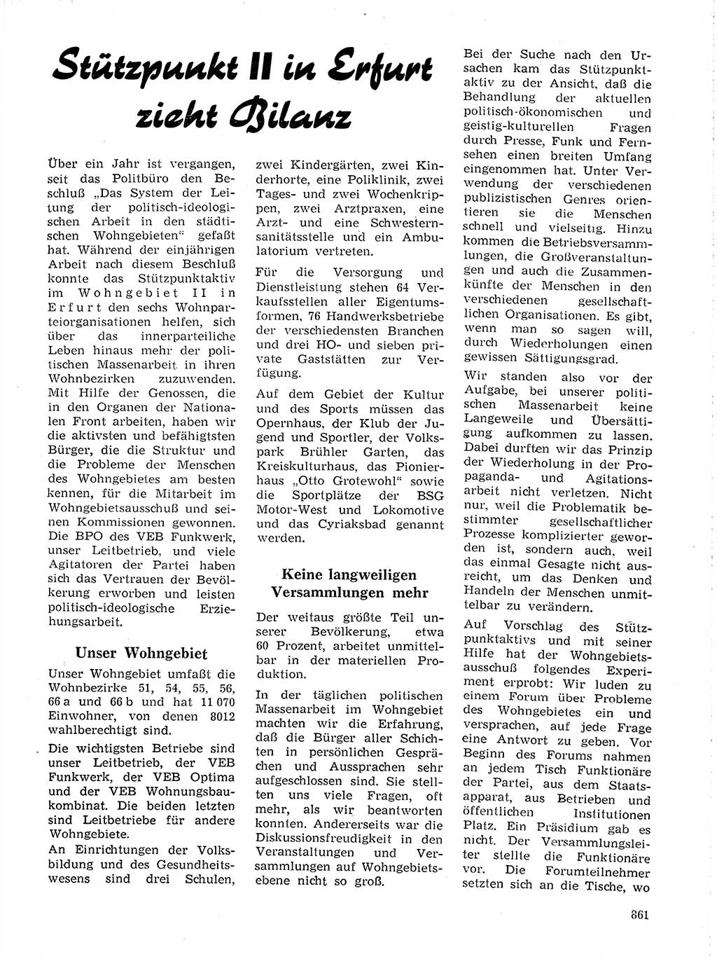 Neuer Weg (NW), Organ des Zentralkomitees (ZK) der SED (Sozialistische Einheitspartei Deutschlands) für Fragen des Parteilebens, 19. Jahrgang [Deutsche Demokratische Republik (DDR)] 1964, Seite 861 (NW ZK SED DDR 1964, S. 861)