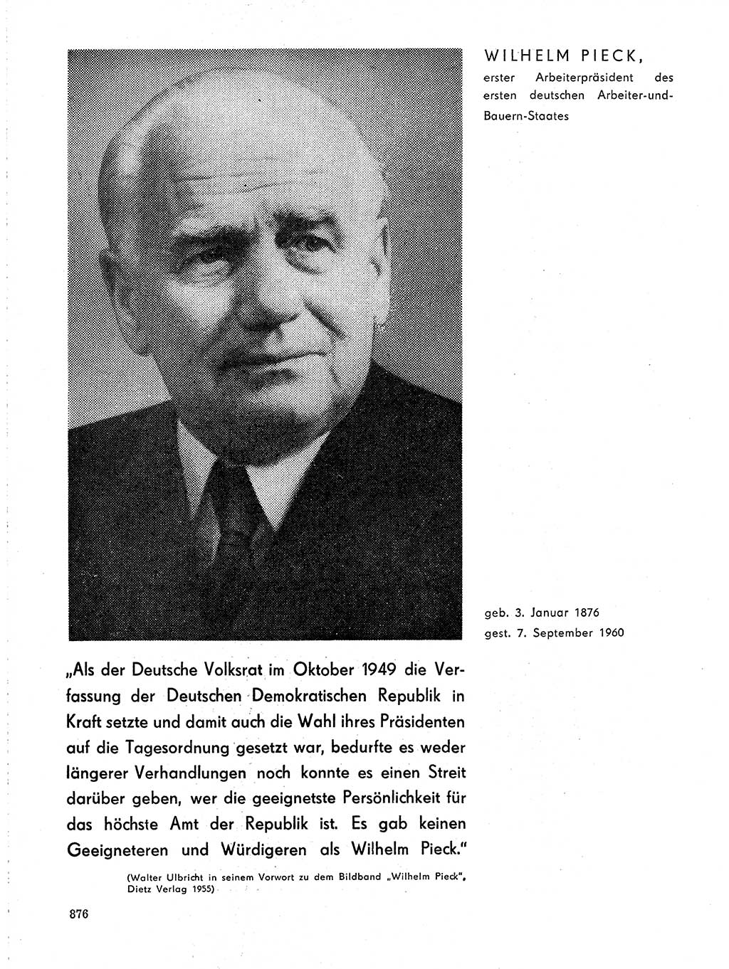 Neuer Weg (NW), Organ des Zentralkomitees (ZK) der SED (Sozialistische Einheitspartei Deutschlands) für Fragen des Parteilebens, 19. Jahrgang [Deutsche Demokratische Republik (DDR)] 1964, Seite 876 (NW ZK SED DDR 1964, S. 876)