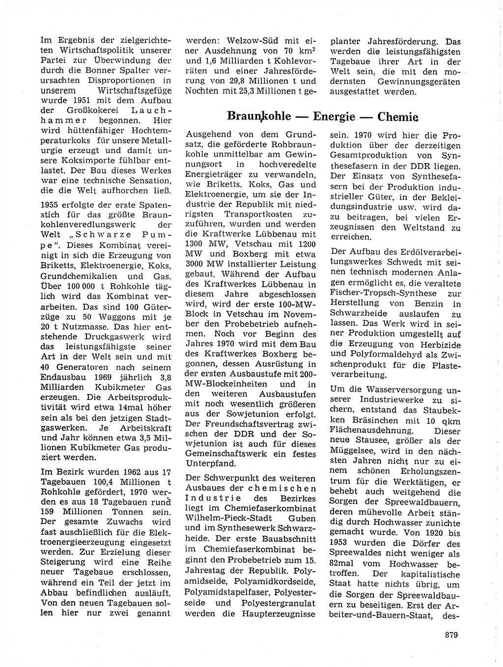 Neuer Weg (NW), Organ des Zentralkomitees (ZK) der SED (Sozialistische Einheitspartei Deutschlands) für Fragen des Parteilebens, 19. Jahrgang [Deutsche Demokratische Republik (DDR)] 1964, Seite 879 (NW ZK SED DDR 1964, S. 879)