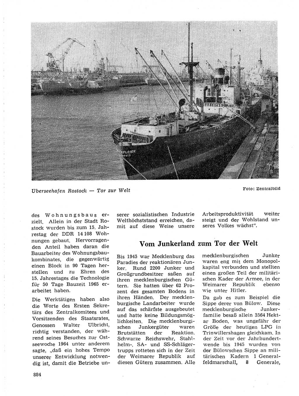 Neuer Weg (NW), Organ des Zentralkomitees (ZK) der SED (Sozialistische Einheitspartei Deutschlands) für Fragen des Parteilebens, 19. Jahrgang [Deutsche Demokratische Republik (DDR)] 1964, Seite 884 (NW ZK SED DDR 1964, S. 884)