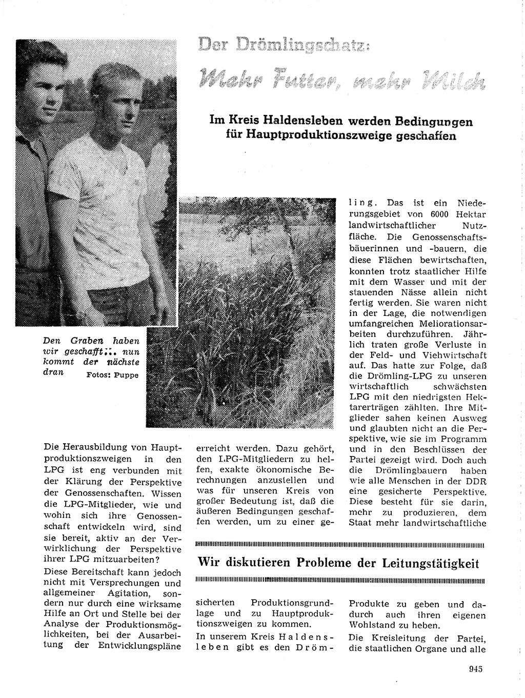 Neuer Weg (NW), Organ des Zentralkomitees (ZK) der SED (Sozialistische Einheitspartei Deutschlands) für Fragen des Parteilebens, 19. Jahrgang [Deutsche Demokratische Republik (DDR)] 1964, Seite 945 (NW ZK SED DDR 1964, S. 945)