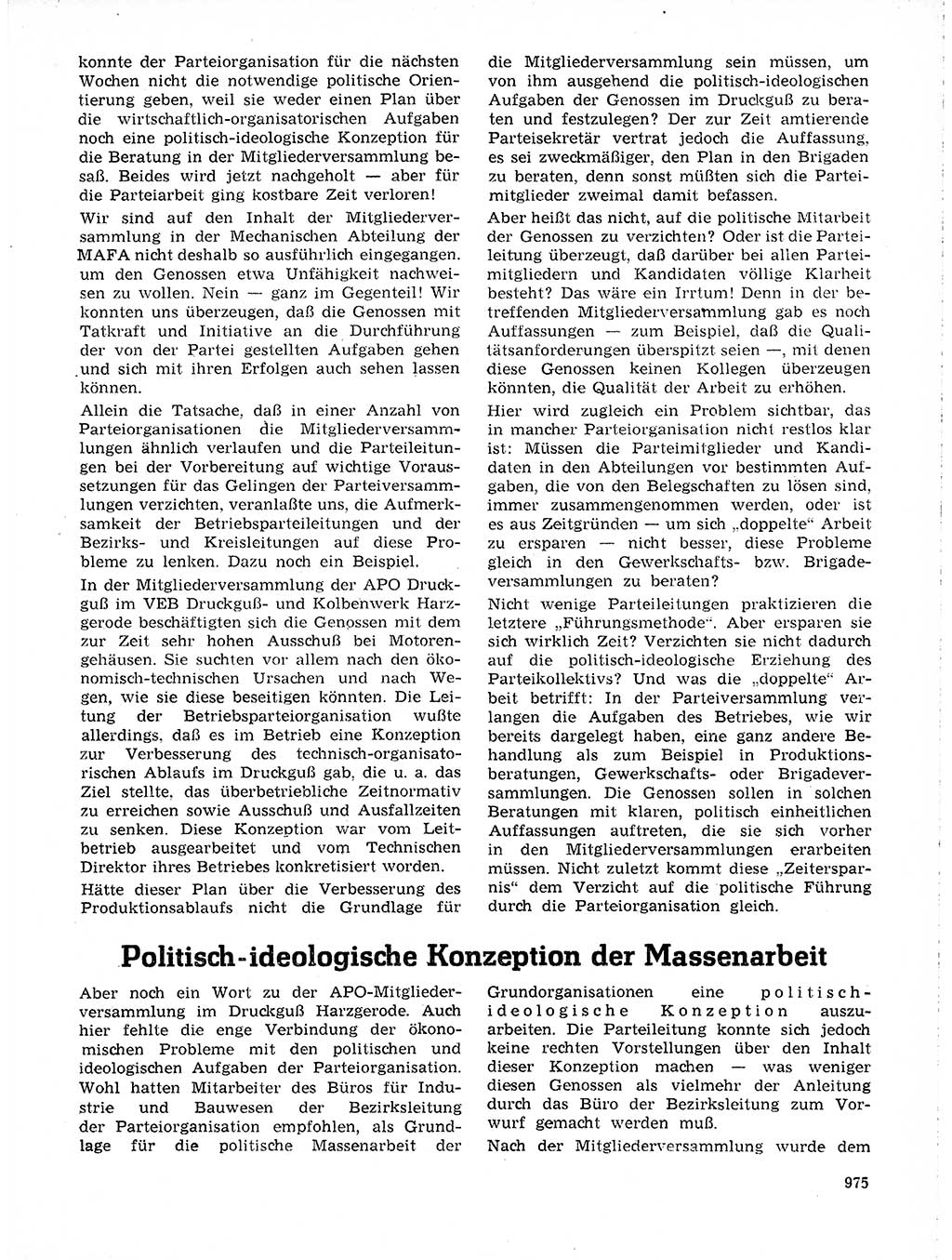 Neuer Weg (NW), Organ des Zentralkomitees (ZK) der SED (Sozialistische Einheitspartei Deutschlands) für Fragen des Parteilebens, 19. Jahrgang [Deutsche Demokratische Republik (DDR)] 1964, Seite 975 (NW ZK SED DDR 1964, S. 975)