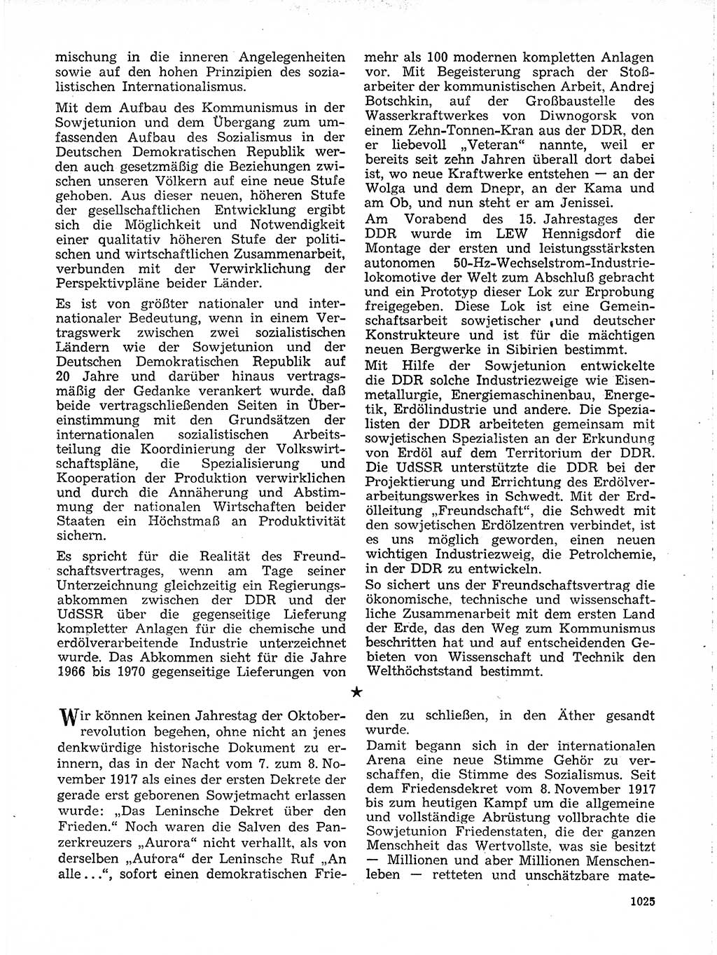 Neuer Weg (NW), Organ des Zentralkomitees (ZK) der SED (Sozialistische Einheitspartei Deutschlands) für Fragen des Parteilebens, 19. Jahrgang [Deutsche Demokratische Republik (DDR)] 1964, Seite 1025 (NW ZK SED DDR 1964, S. 1025)