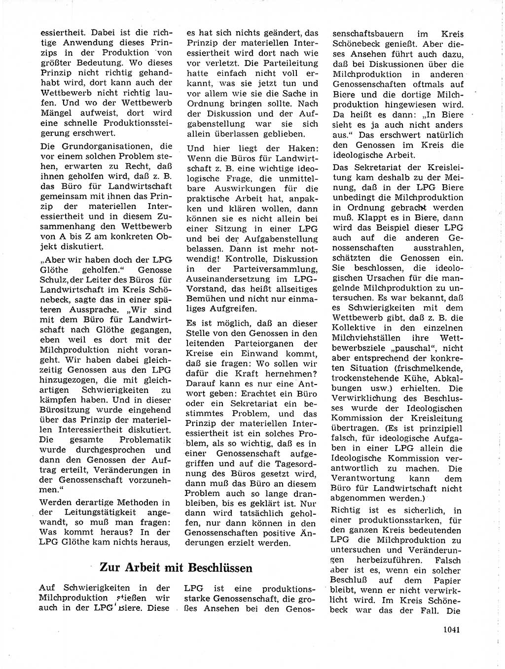 Neuer Weg (NW), Organ des Zentralkomitees (ZK) der SED (Sozialistische Einheitspartei Deutschlands) für Fragen des Parteilebens, 19. Jahrgang [Deutsche Demokratische Republik (DDR)] 1964, Seite 1041 (NW ZK SED DDR 1964, S. 1041)