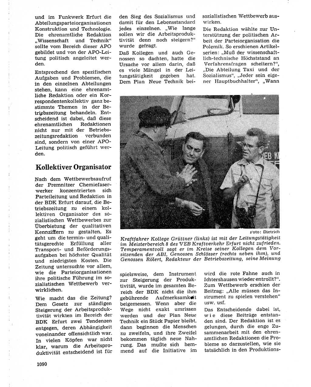 Neuer Weg (NW), Organ des Zentralkomitees (ZK) der SED (Sozialistische Einheitspartei Deutschlands) für Fragen des Parteilebens, 19. Jahrgang [Deutsche Demokratische Republik (DDR)] 1964, Seite 1090 (NW ZK SED DDR 1964, S. 1090)