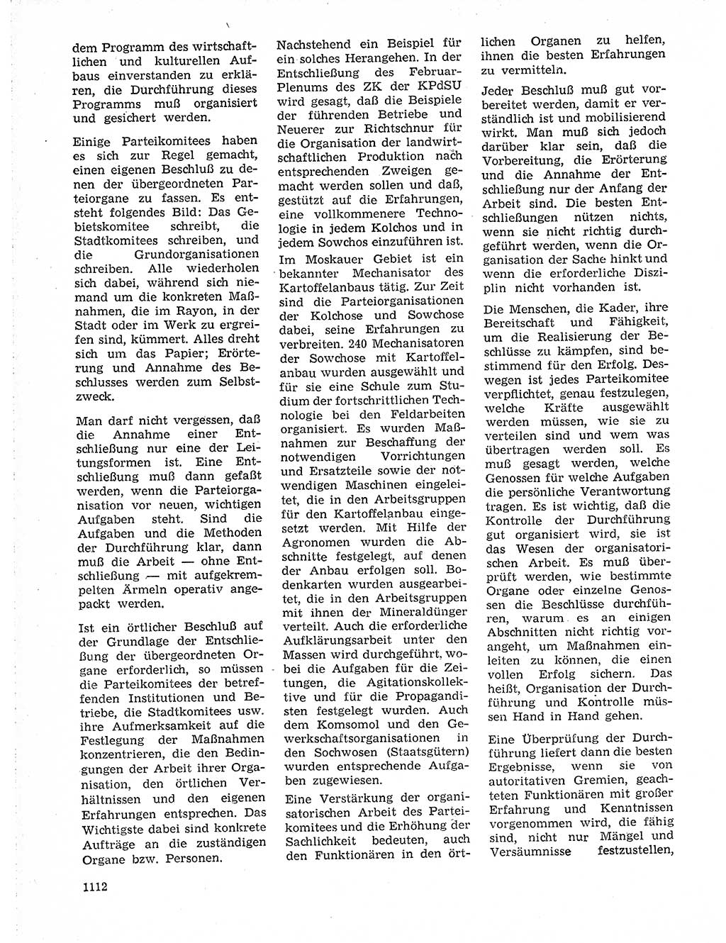 Neuer Weg (NW), Organ des Zentralkomitees (ZK) der SED (Sozialistische Einheitspartei Deutschlands) für Fragen des Parteilebens, 19. Jahrgang [Deutsche Demokratische Republik (DDR)] 1964, Seite 1112 (NW ZK SED DDR 1964, S. 1112)