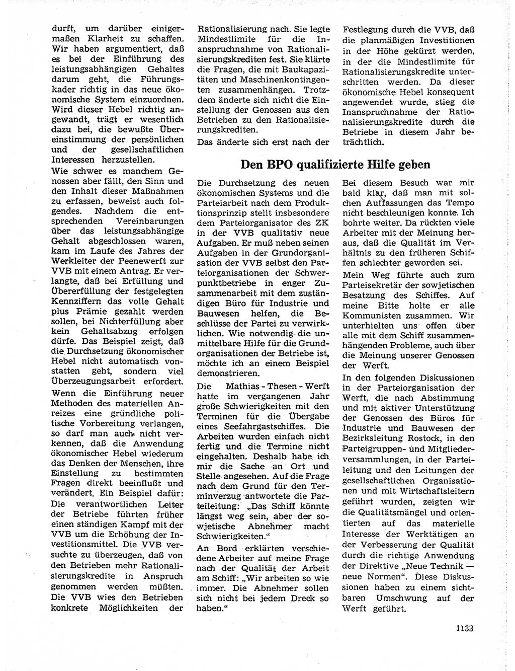 Neuer Weg (NW), Organ des Zentralkomitees (ZK) der SED (Sozialistische Einheitspartei Deutschlands) für Fragen des Parteilebens, 19. Jahrgang [Deutsche Demokratische Republik (DDR)] 1964, Seite 1133 (NW ZK SED DDR 1964, S. 1133)