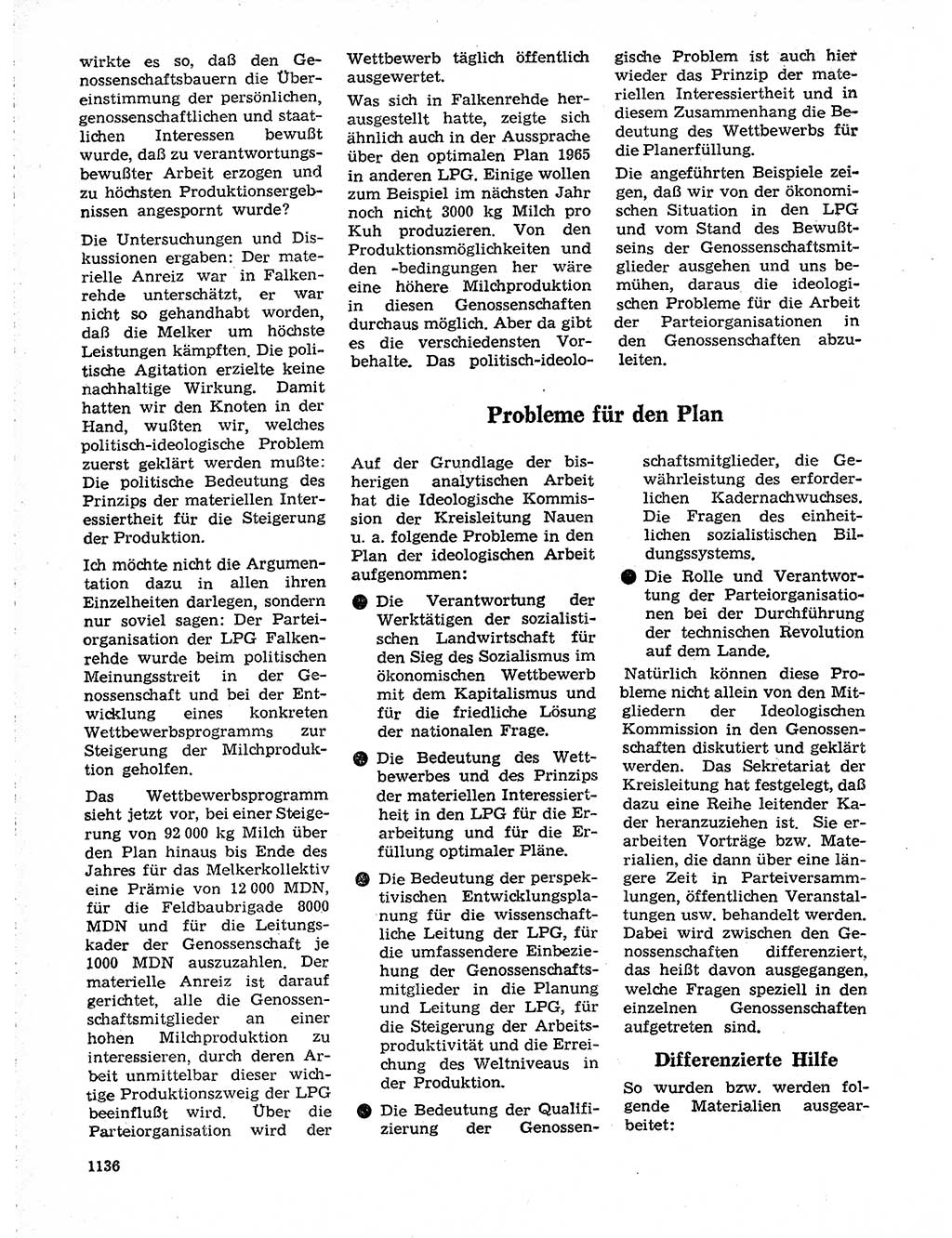 Neuer Weg (NW), Organ des Zentralkomitees (ZK) der SED (Sozialistische Einheitspartei Deutschlands) für Fragen des Parteilebens, 19. Jahrgang [Deutsche Demokratische Republik (DDR)] 1964, Seite 1136 (NW ZK SED DDR 1964, S. 1136)