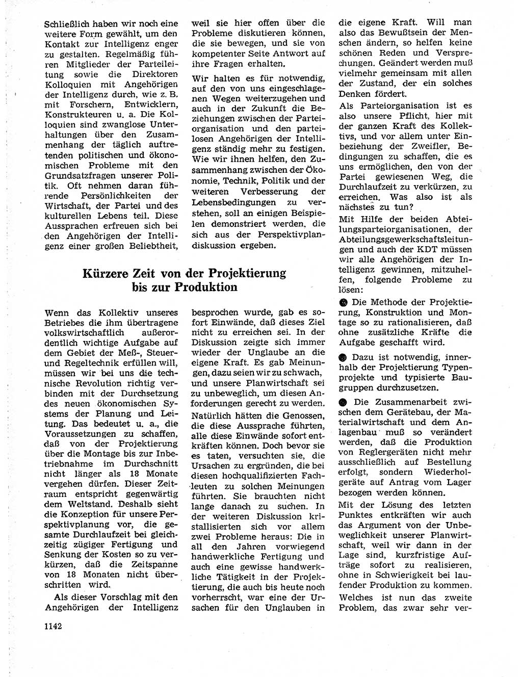 Neuer Weg (NW), Organ des Zentralkomitees (ZK) der SED (Sozialistische Einheitspartei Deutschlands) für Fragen des Parteilebens, 19. Jahrgang [Deutsche Demokratische Republik (DDR)] 1964, Seite 1142 (NW ZK SED DDR 1964, S. 1142)