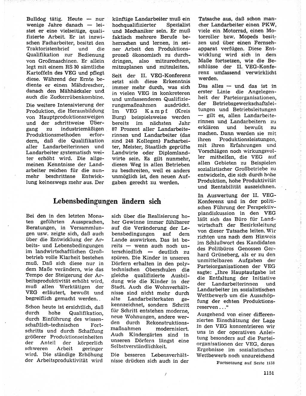 Neuer Weg (NW), Organ des Zentralkomitees (ZK) der SED (Sozialistische Einheitspartei Deutschlands) für Fragen des Parteilebens, 19. Jahrgang [Deutsche Demokratische Republik (DDR)] 1964, Seite 1151 (NW ZK SED DDR 1964, S. 1151)
