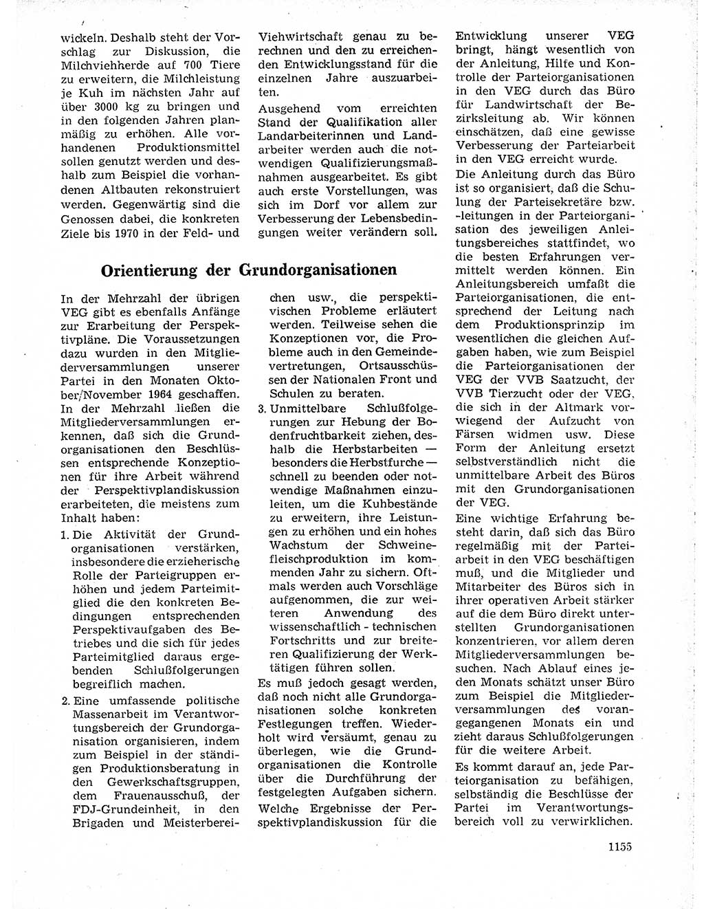 Neuer Weg (NW), Organ des Zentralkomitees (ZK) der SED (Sozialistische Einheitspartei Deutschlands) für Fragen des Parteilebens, 19. Jahrgang [Deutsche Demokratische Republik (DDR)] 1964, Seite 1155 (NW ZK SED DDR 1964, S. 1155)