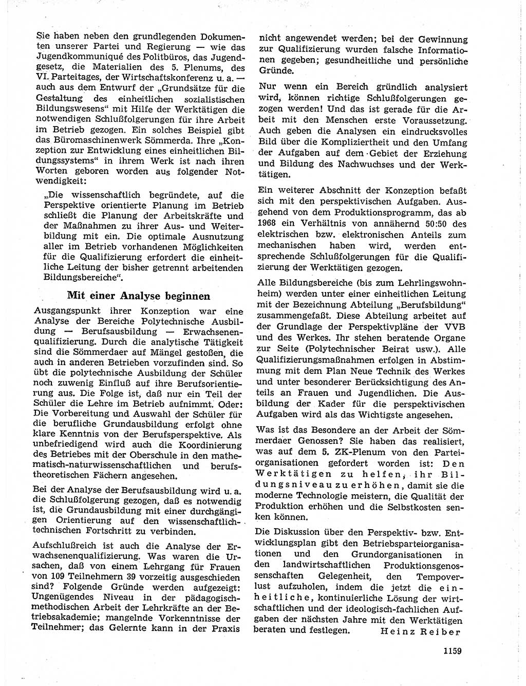Neuer Weg (NW), Organ des Zentralkomitees (ZK) der SED (Sozialistische Einheitspartei Deutschlands) für Fragen des Parteilebens, 19. Jahrgang [Deutsche Demokratische Republik (DDR)] 1964, Seite 1159 (NW ZK SED DDR 1964, S. 1159)
