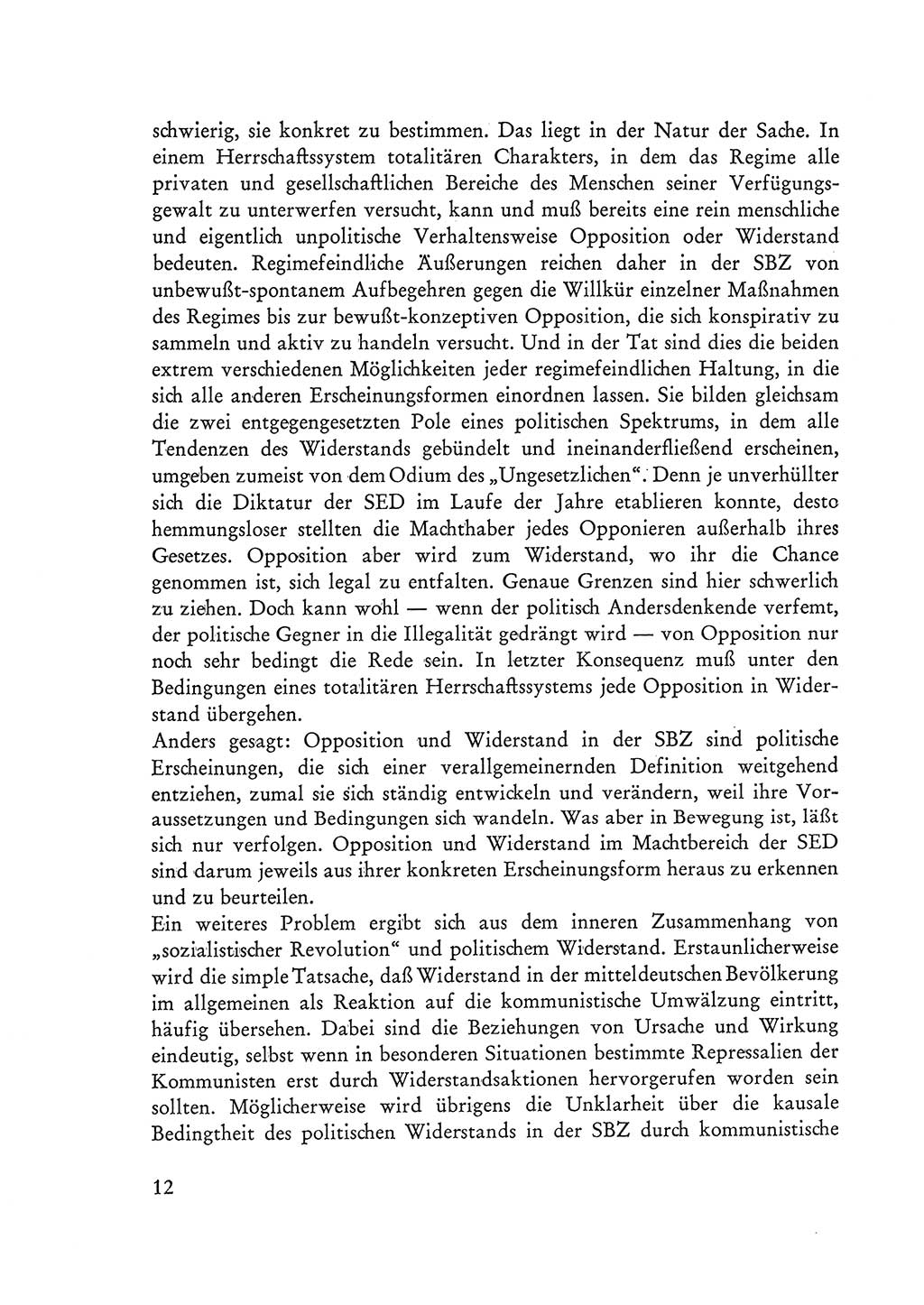 Selbstbehauptung und Widerstand in der Sowjetischen Besatzungszone (SBZ) Deutschlands [Deutsche Demokratische Republik (DDR)] 1964, Seite 12 (Selbstbeh. Wdst. SBZ Dtl. DDR 1964, S. 12)