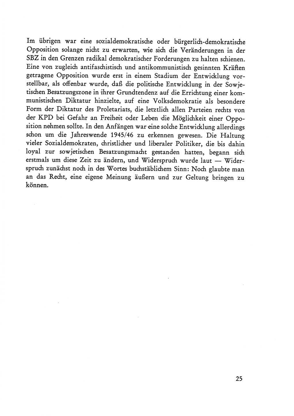 Selbstbehauptung und Widerstand in der Sowjetischen Besatzungszone (SBZ) Deutschlands [Deutsche Demokratische Republik (DDR)] 1964, Seite 25 (Selbstbeh. Wdst. SBZ Dtl. DDR 1964, S. 25)