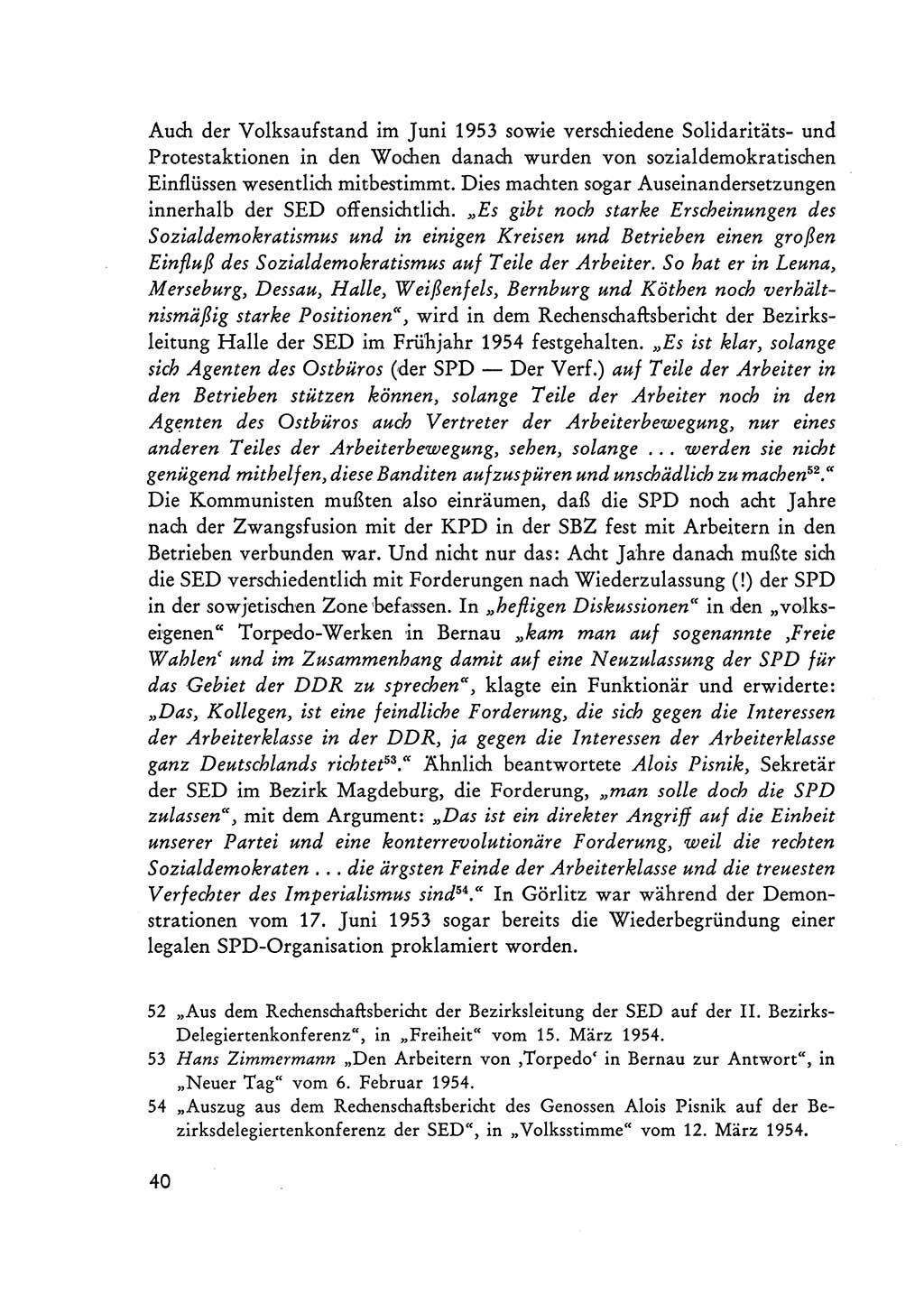 Selbstbehauptung und Widerstand in der Sowjetischen Besatzungszone (SBZ) Deutschlands [Deutsche Demokratische Republik (DDR)] 1964, Seite 40 (Selbstbeh. Wdst. SBZ Dtl. DDR 1964, S. 40)