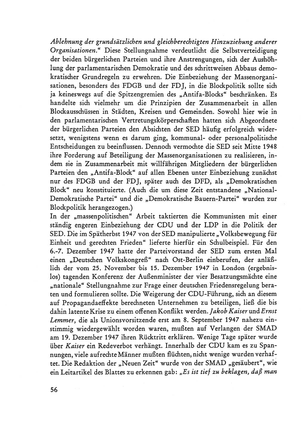 Selbstbehauptung und Widerstand in der Sowjetischen Besatzungszone (SBZ) Deutschlands [Deutsche Demokratische Republik (DDR)] 1964, Seite 56 (Selbstbeh. Wdst. SBZ Dtl. DDR 1964, S. 56)