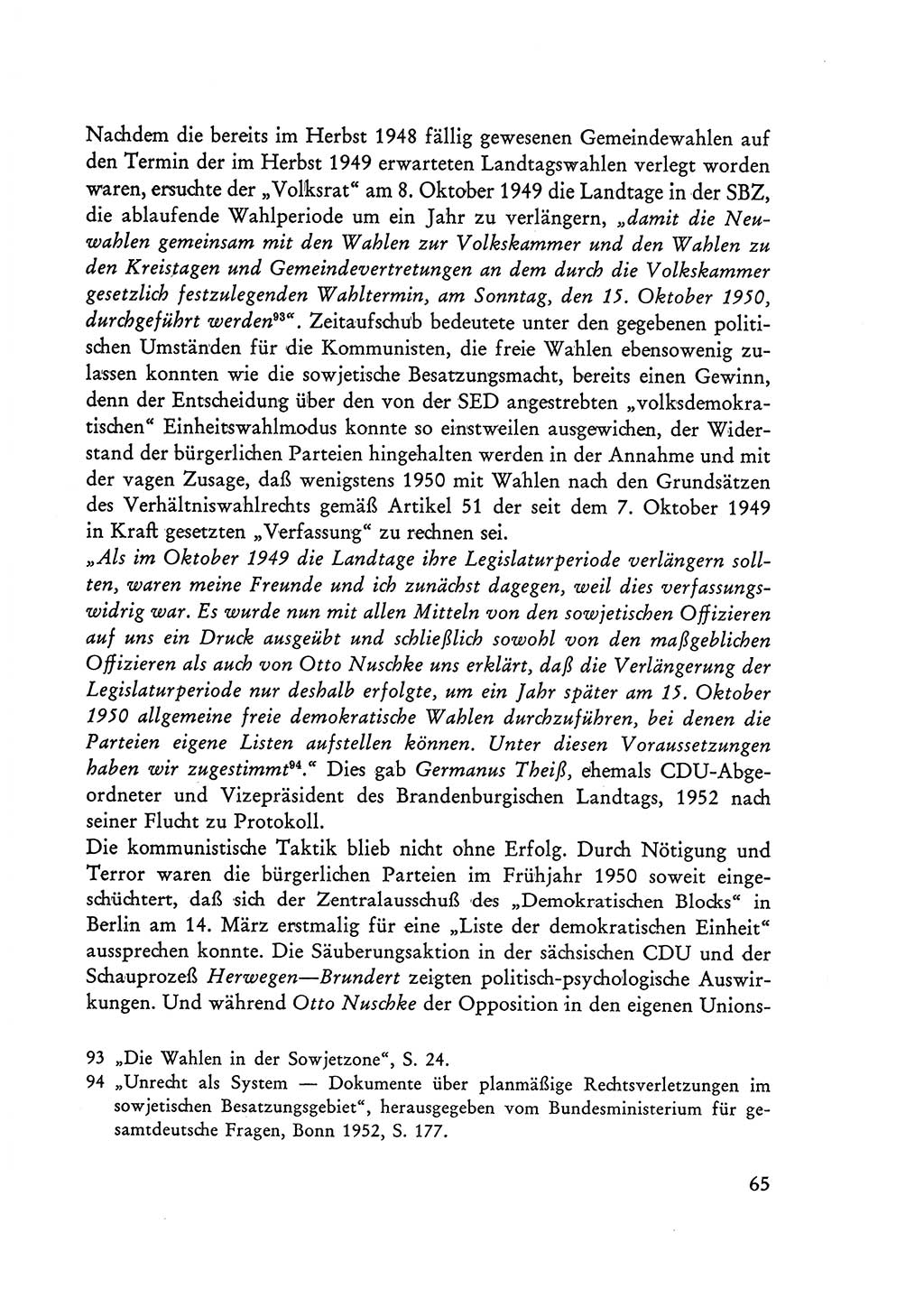 Selbstbehauptung und Widerstand in der Sowjetischen Besatzungszone (SBZ) Deutschlands [Deutsche Demokratische Republik (DDR)] 1964, Seite 65 (Selbstbeh. Wdst. SBZ Dtl. DDR 1964, S. 65)