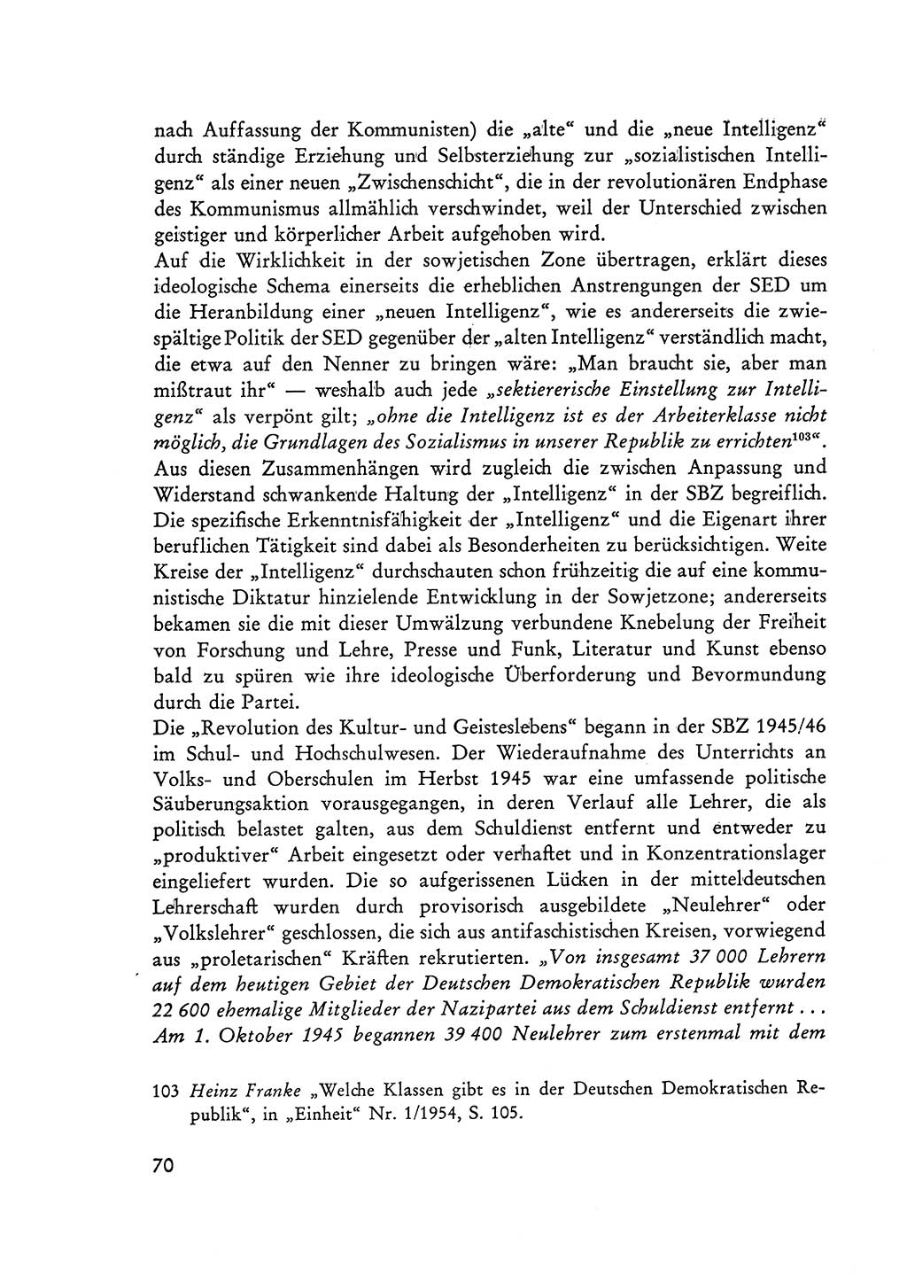 Selbstbehauptung und Widerstand in der Sowjetischen Besatzungszone (SBZ) Deutschlands [Deutsche Demokratische Republik (DDR)] 1964, Seite 70 (Selbstbeh. Wdst. SBZ Dtl. DDR 1964, S. 70)