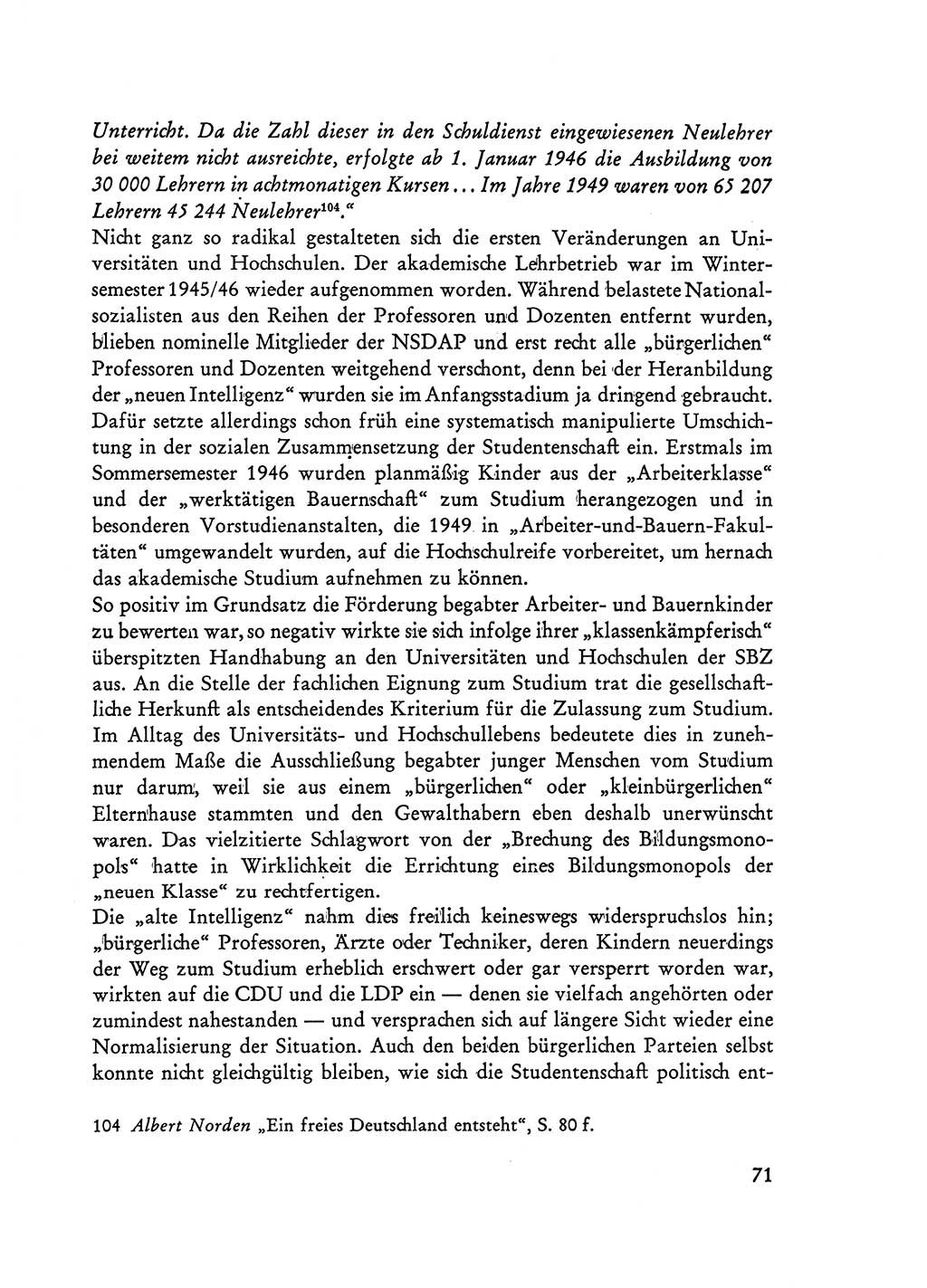 Selbstbehauptung und Widerstand in der Sowjetischen Besatzungszone (SBZ) Deutschlands [Deutsche Demokratische Republik (DDR)] 1964, Seite 71 (Selbstbeh. Wdst. SBZ Dtl. DDR 1964, S. 71)