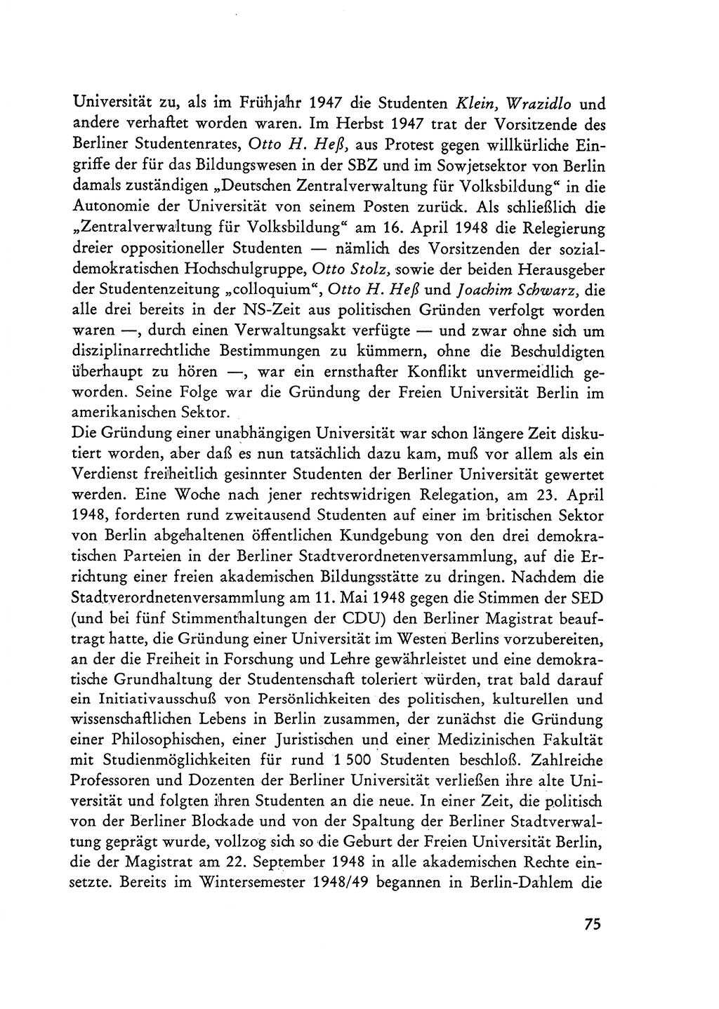 Selbstbehauptung und Widerstand in der Sowjetischen Besatzungszone (SBZ) Deutschlands [Deutsche Demokratische Republik (DDR)] 1964, Seite 75 (Selbstbeh. Wdst. SBZ Dtl. DDR 1964, S. 75)