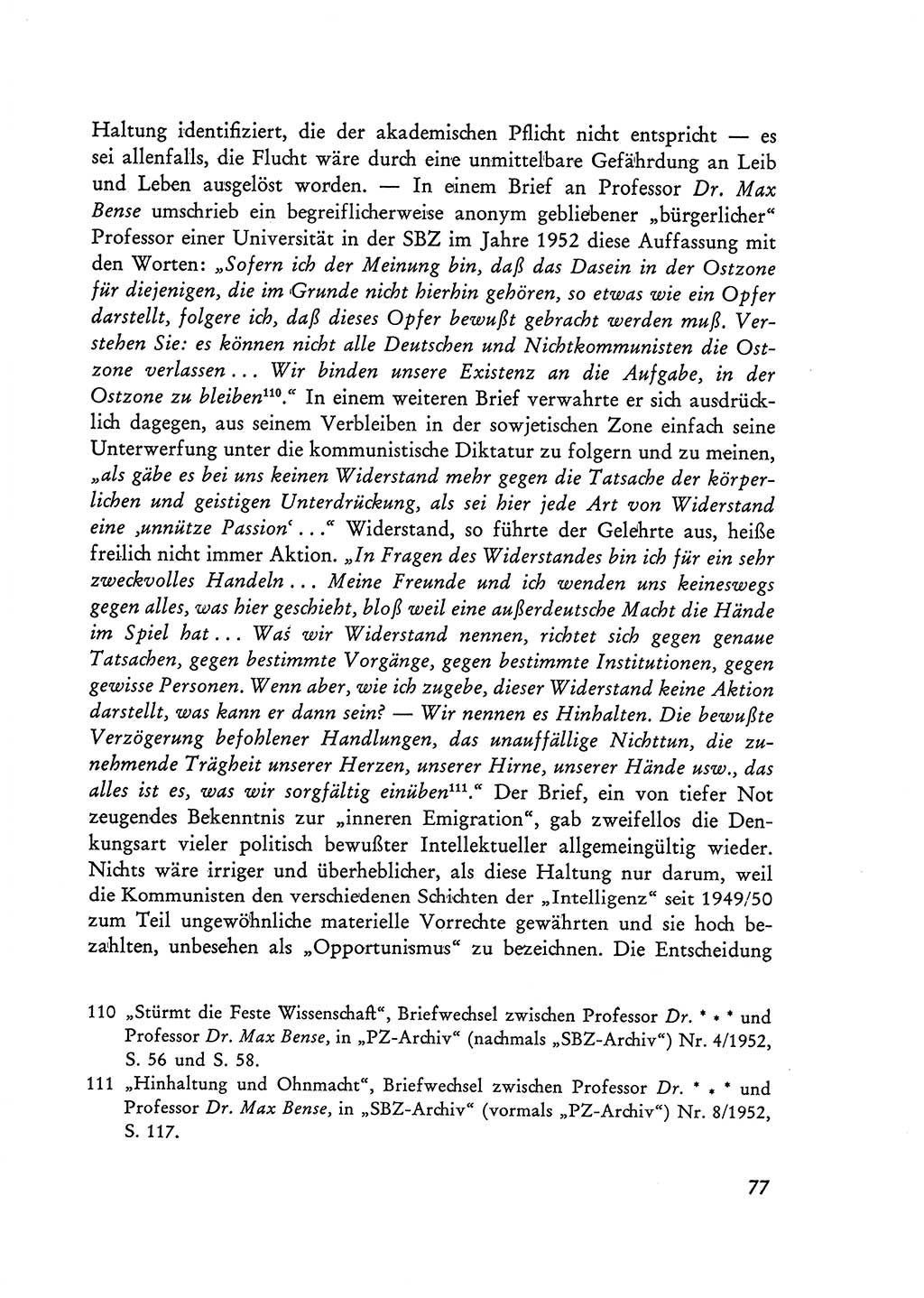 Selbstbehauptung und Widerstand in der Sowjetischen Besatzungszone (SBZ) Deutschlands [Deutsche Demokratische Republik (DDR)] 1964, Seite 77 (Selbstbeh. Wdst. SBZ Dtl. DDR 1964, S. 77)