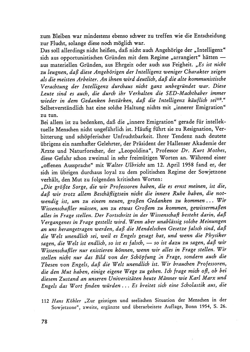 Selbstbehauptung und Widerstand in der Sowjetischen Besatzungszone (SBZ) Deutschlands [Deutsche Demokratische Republik (DDR)] 1964, Seite 78 (Selbstbeh. Wdst. SBZ Dtl. DDR 1964, S. 78)