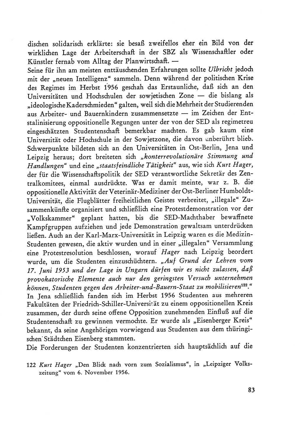 Selbstbehauptung und Widerstand in der Sowjetischen Besatzungszone (SBZ) Deutschlands [Deutsche Demokratische Republik (DDR)] 1964, Seite 83 (Selbstbeh. Wdst. SBZ Dtl. DDR 1964, S. 83)