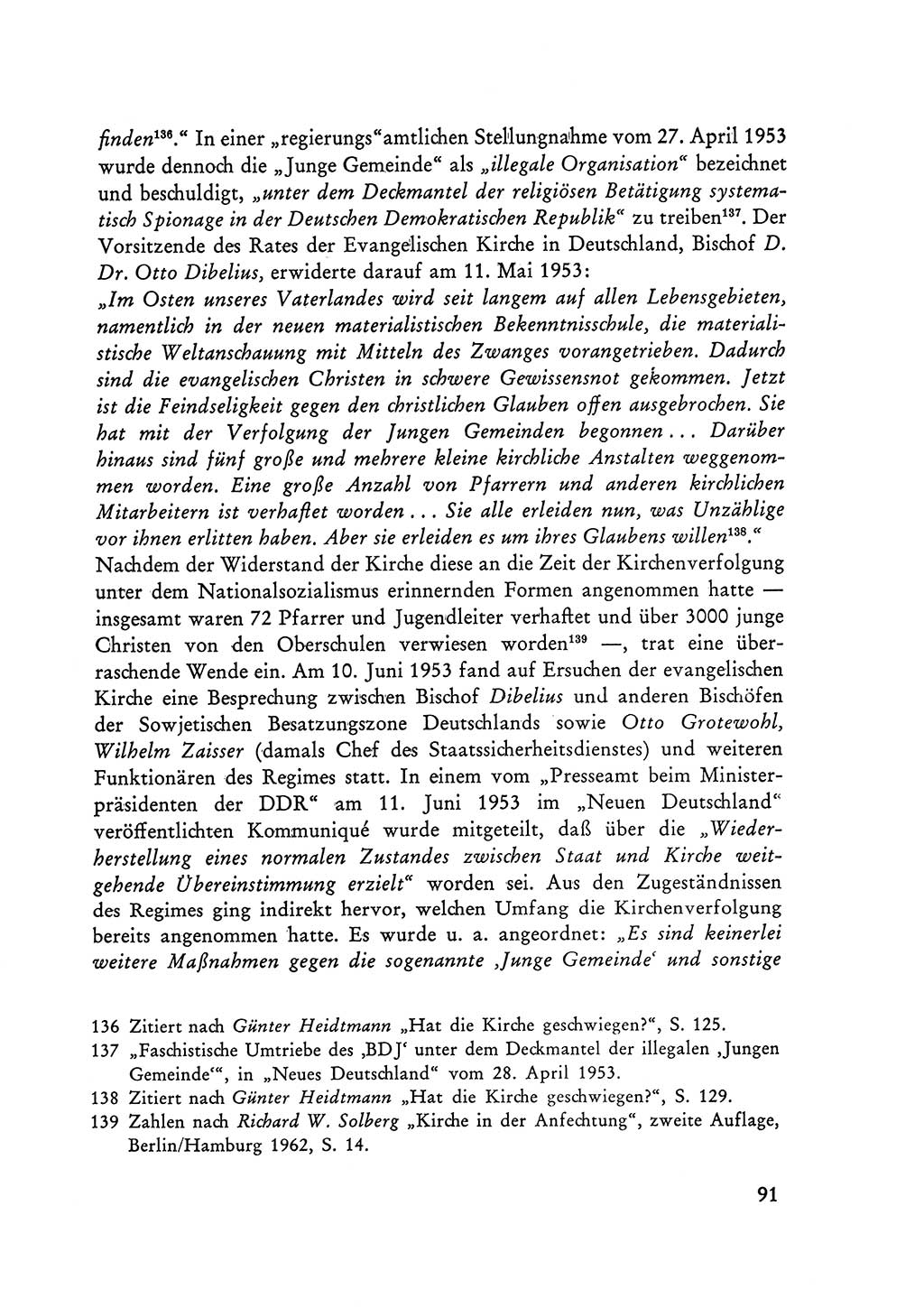 Selbstbehauptung und Widerstand in der Sowjetischen Besatzungszone (SBZ) Deutschlands [Deutsche Demokratische Republik (DDR)] 1964, Seite 91 (Selbstbeh. Wdst. SBZ Dtl. DDR 1964, S. 91)