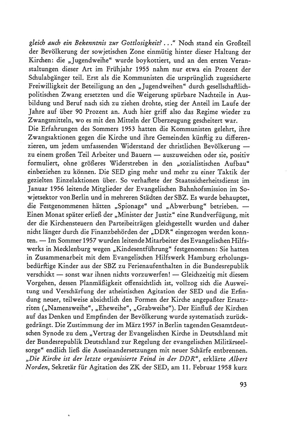 Selbstbehauptung und Widerstand in der Sowjetischen Besatzungszone (SBZ) Deutschlands [Deutsche Demokratische Republik (DDR)] 1964, Seite 93 (Selbstbeh. Wdst. SBZ Dtl. DDR 1964, S. 93)