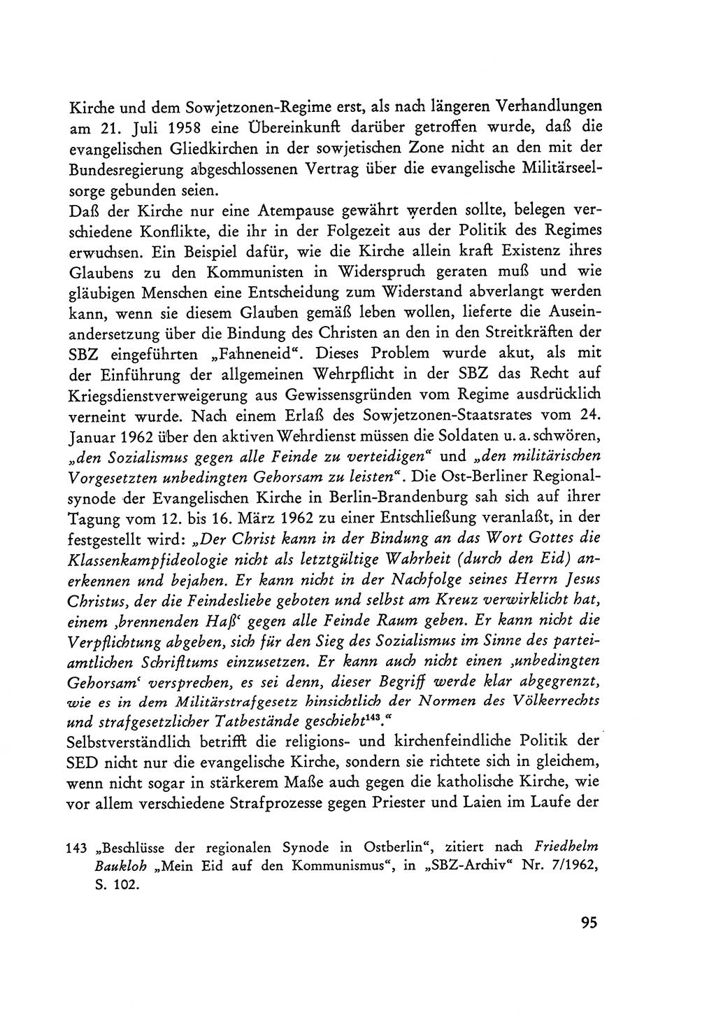 Selbstbehauptung und Widerstand in der Sowjetischen Besatzungszone (SBZ) Deutschlands [Deutsche Demokratische Republik (DDR)] 1964, Seite 95 (Selbstbeh. Wdst. SBZ Dtl. DDR 1964, S. 95)