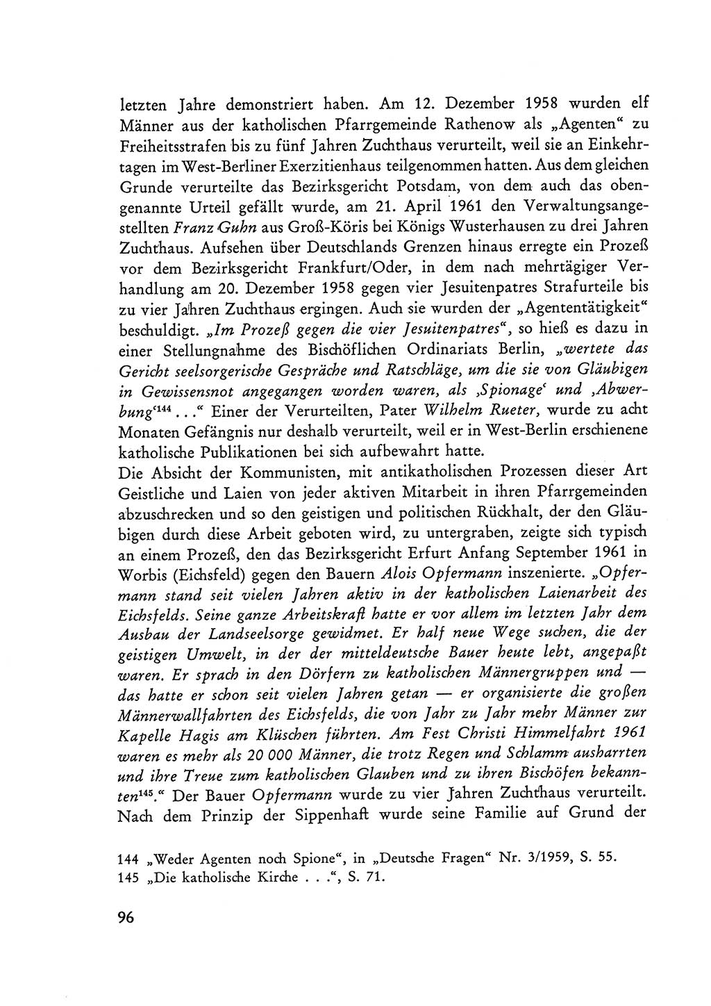 Selbstbehauptung und Widerstand in der Sowjetischen Besatzungszone (SBZ) Deutschlands [Deutsche Demokratische Republik (DDR)] 1964, Seite 96 (Selbstbeh. Wdst. SBZ Dtl. DDR 1964, S. 96)