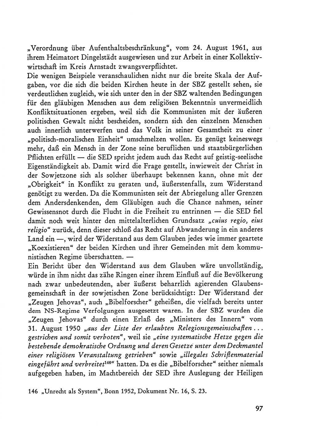 Selbstbehauptung und Widerstand in der Sowjetischen Besatzungszone (SBZ) Deutschlands [Deutsche Demokratische Republik (DDR)] 1964, Seite 97 (Selbstbeh. Wdst. SBZ Dtl. DDR 1964, S. 97)
