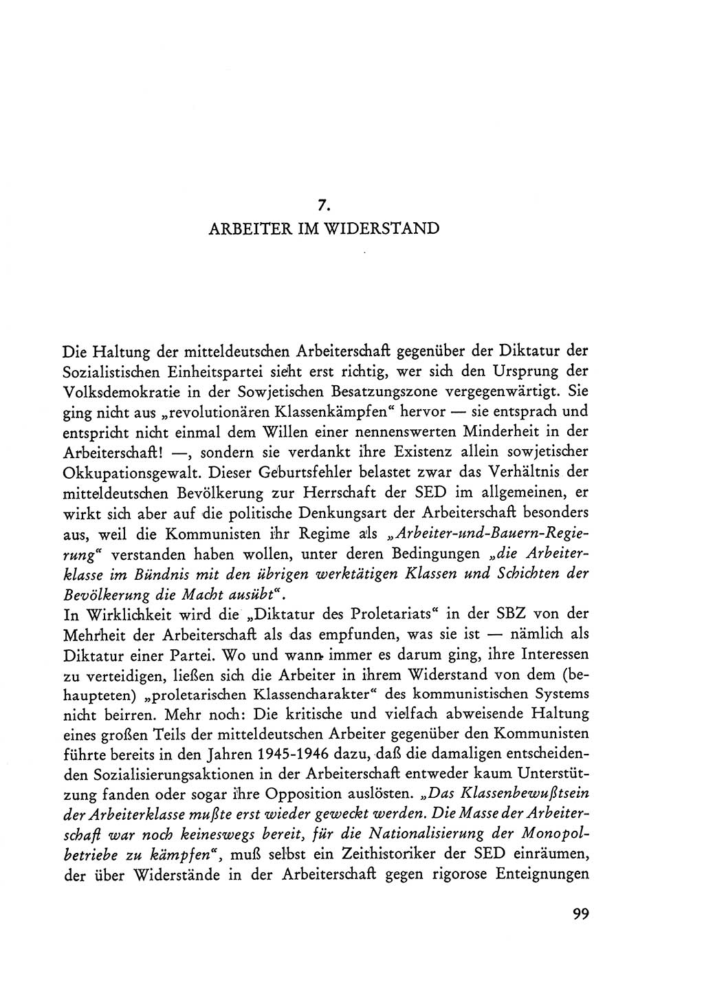Selbstbehauptung und Widerstand in der Sowjetischen Besatzungszone (SBZ) Deutschlands [Deutsche Demokratische Republik (DDR)] 1964, Seite 99 (Selbstbeh. Wdst. SBZ Dtl. DDR 1964, S. 99)
