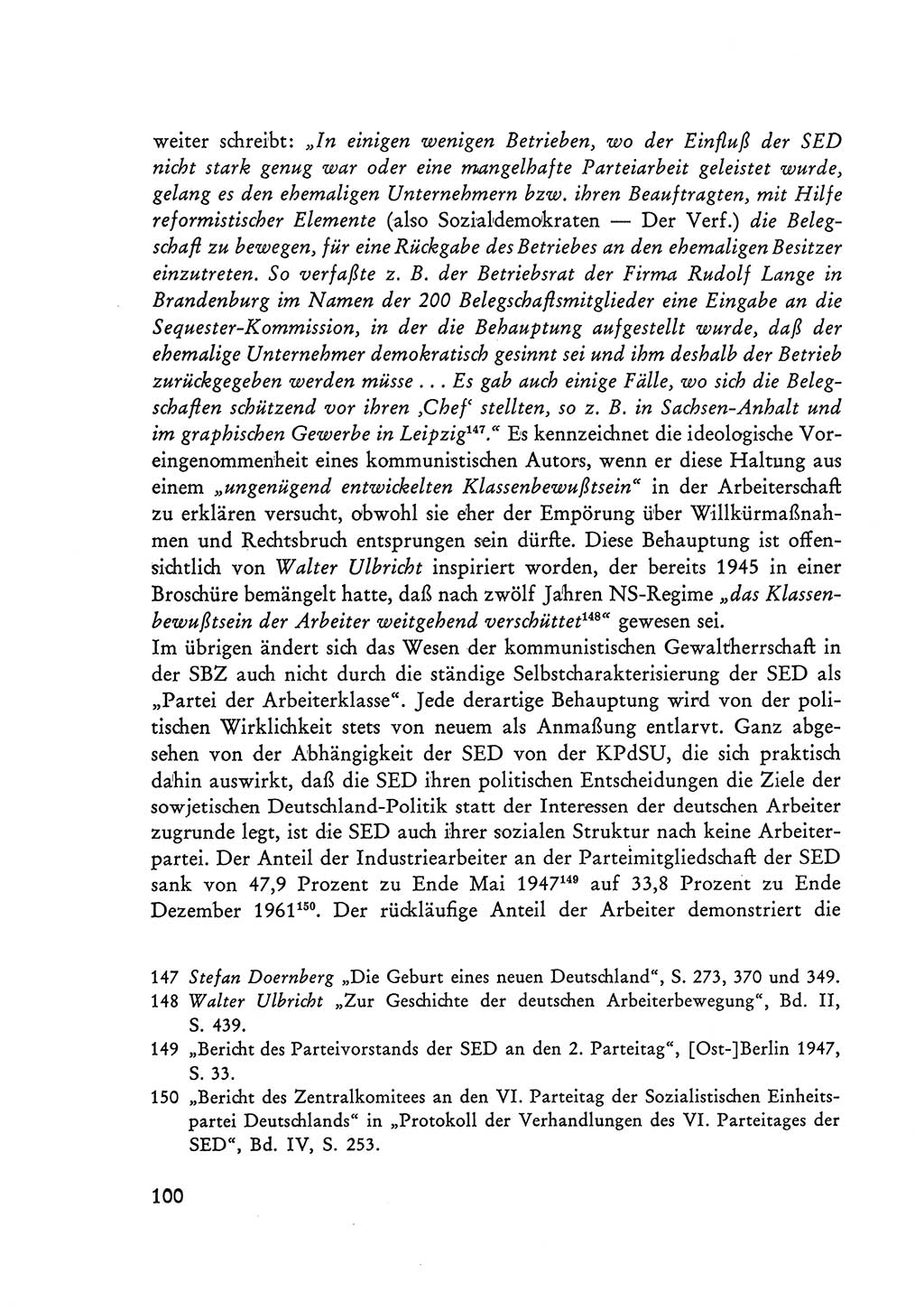 Selbstbehauptung und Widerstand in der Sowjetischen Besatzungszone (SBZ) Deutschlands [Deutsche Demokratische Republik (DDR)] 1964, Seite 100 (Selbstbeh. Wdst. SBZ Dtl. DDR 1964, S. 100)