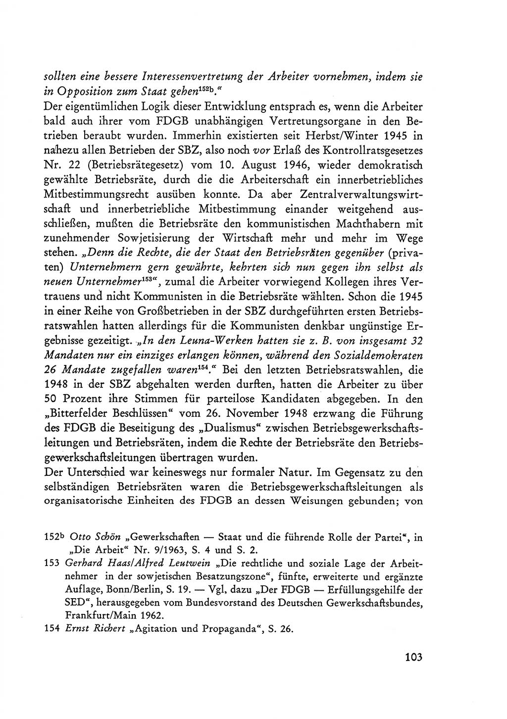 Selbstbehauptung und Widerstand in der Sowjetischen Besatzungszone (SBZ) Deutschlands [Deutsche Demokratische Republik (DDR)] 1964, Seite 103 (Selbstbeh. Wdst. SBZ Dtl. DDR 1964, S. 103)