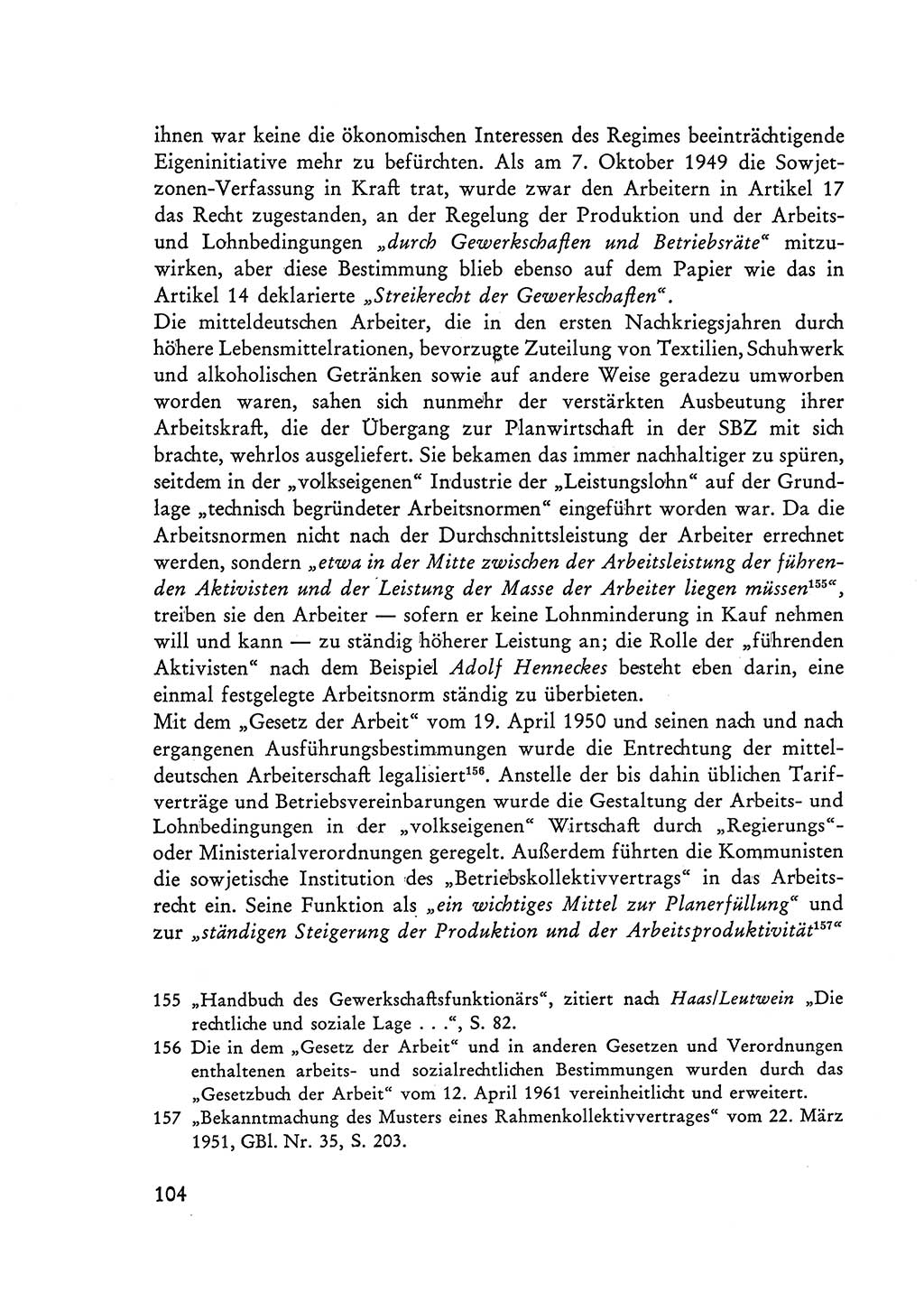 Selbstbehauptung und Widerstand in der Sowjetischen Besatzungszone (SBZ) Deutschlands [Deutsche Demokratische Republik (DDR)] 1964, Seite 104 (Selbstbeh. Wdst. SBZ Dtl. DDR 1964, S. 104)