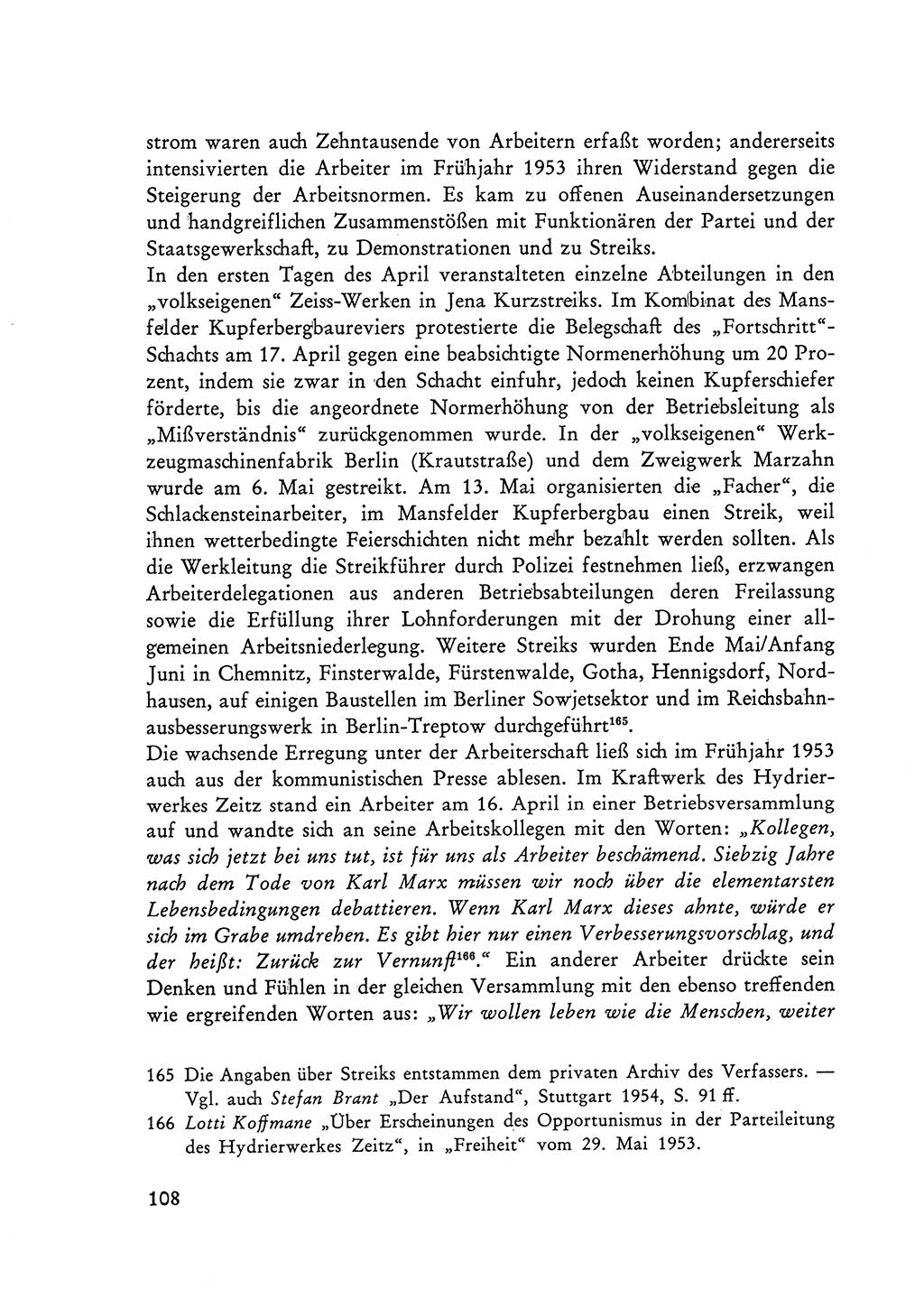 Selbstbehauptung und Widerstand in der Sowjetischen Besatzungszone (SBZ) Deutschlands [Deutsche Demokratische Republik (DDR)] 1964, Seite 108 (Selbstbeh. Wdst. SBZ Dtl. DDR 1964, S. 108)