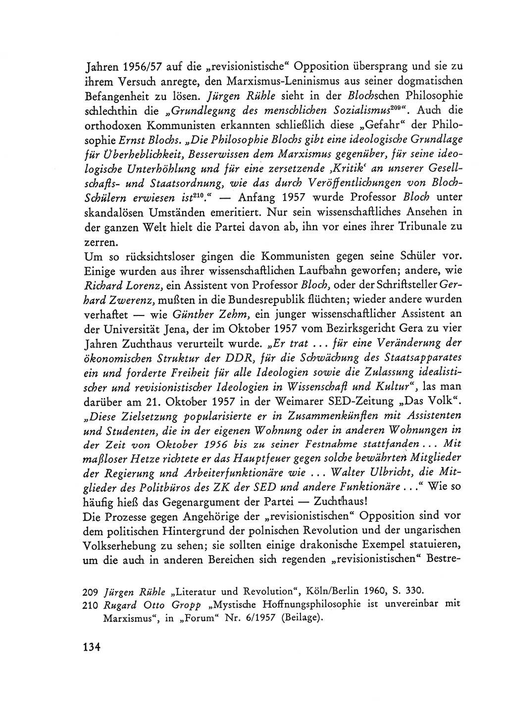 Selbstbehauptung und Widerstand in der Sowjetischen Besatzungszone (SBZ) Deutschlands [Deutsche Demokratische Republik (DDR)] 1964, Seite 134 (Selbstbeh. Wdst. SBZ Dtl. DDR 1964, S. 134)