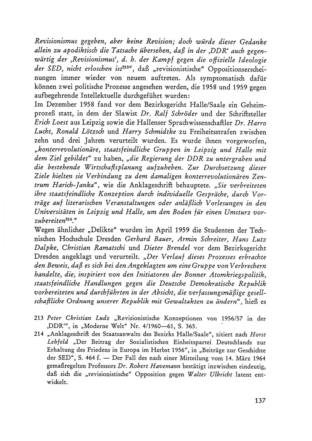 Selbstbehauptung und Widerstand in der Sowjetischen Besatzungszone (SBZ) Deutschlands [Deutsche Demokratische Republik (DDR)] 1964, Seite 137 (Selbstbeh. Wdst. SBZ Dtl. DDR 1964, S. 137)