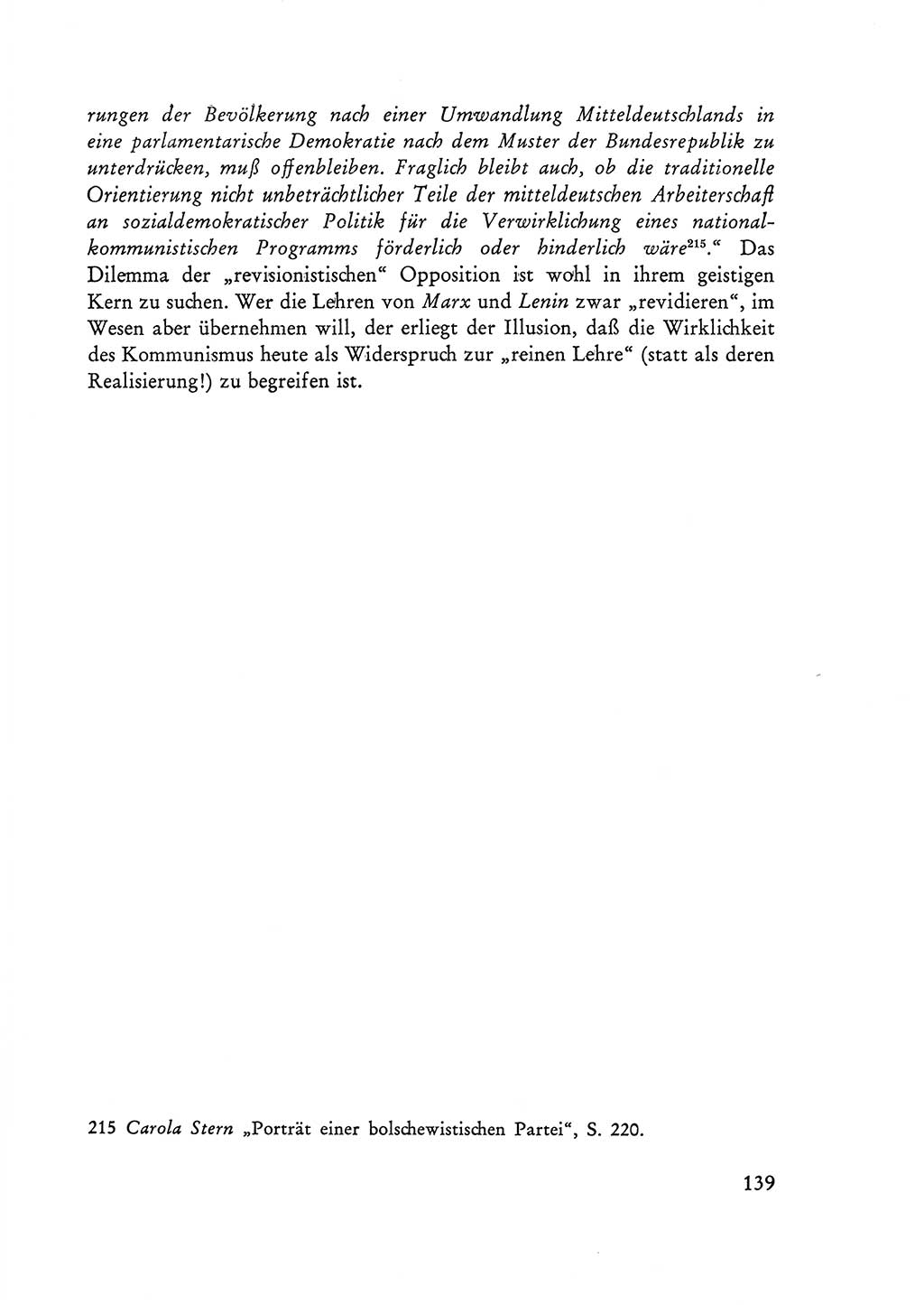 Selbstbehauptung und Widerstand in der Sowjetischen Besatzungszone (SBZ) Deutschlands [Deutsche Demokratische Republik (DDR)] 1964, Seite 139 (Selbstbeh. Wdst. SBZ Dtl. DDR 1964, S. 139)