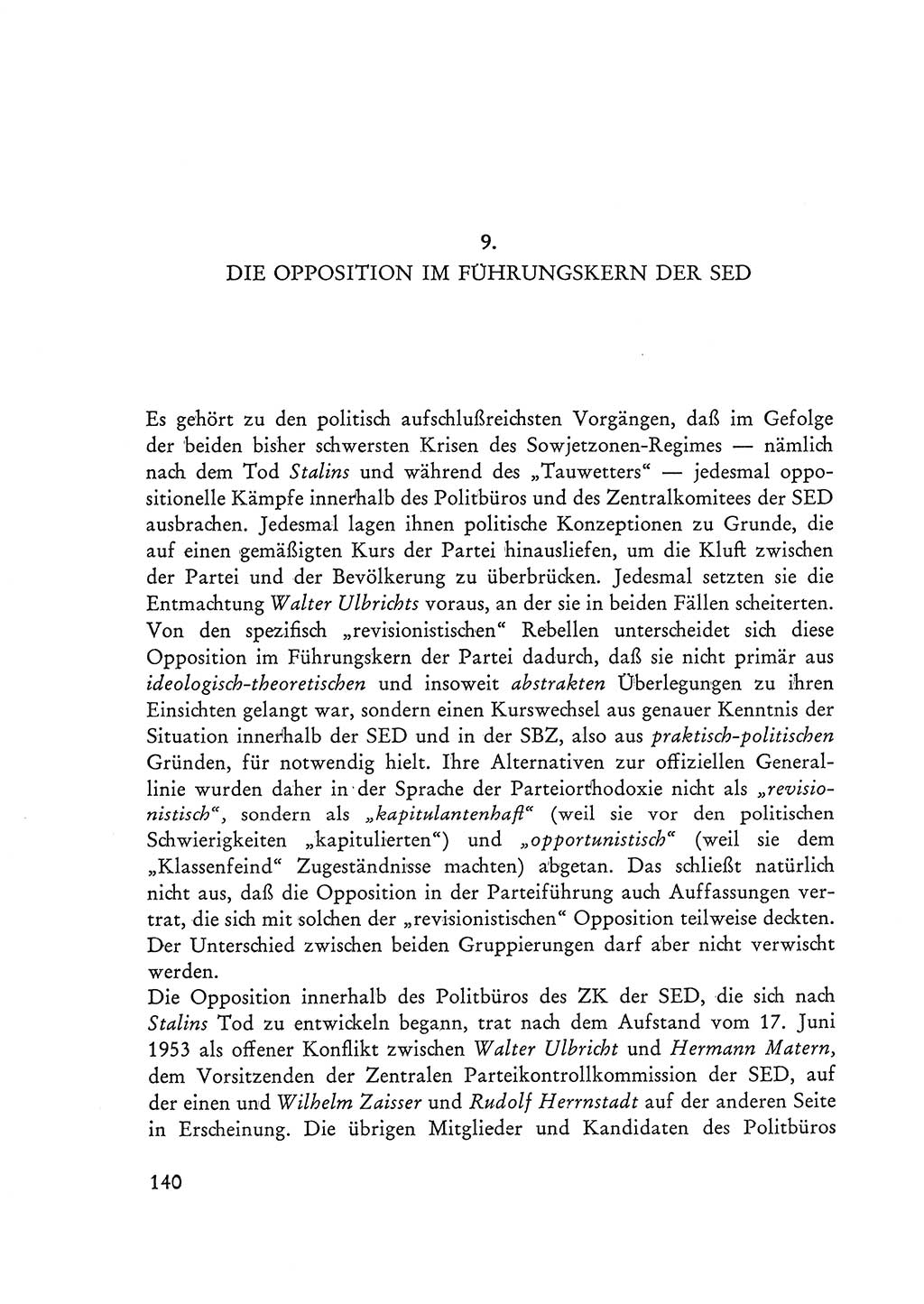 Selbstbehauptung und Widerstand in der Sowjetischen Besatzungszone (SBZ) Deutschlands [Deutsche Demokratische Republik (DDR)] 1964, Seite 140 (Selbstbeh. Wdst. SBZ Dtl. DDR 1964, S. 140)