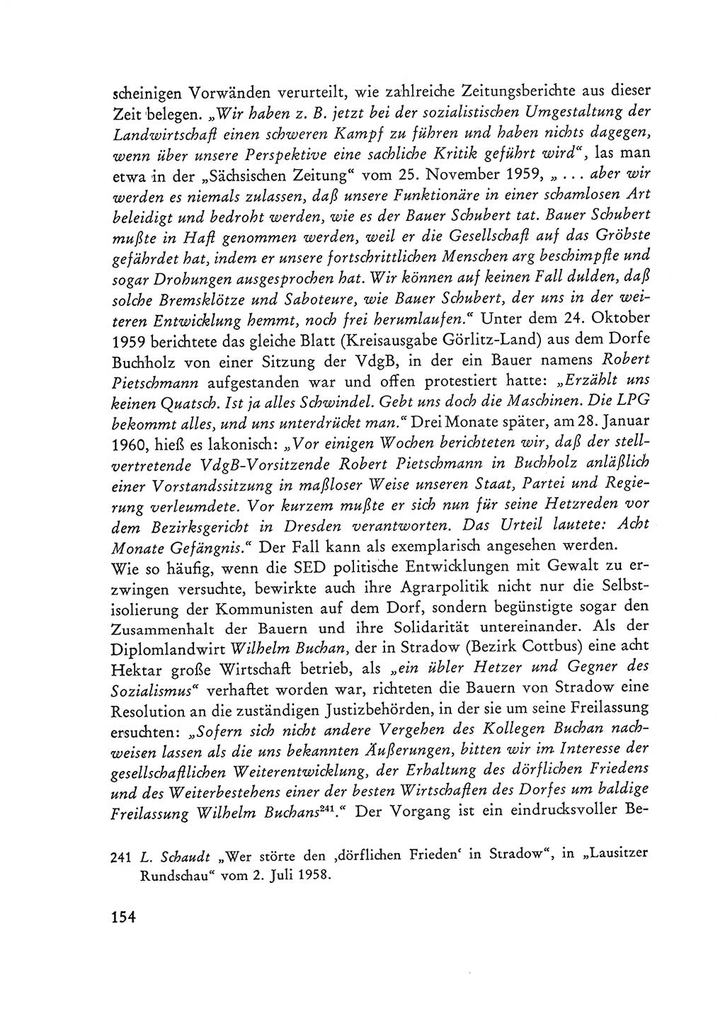 Selbstbehauptung und Widerstand in der Sowjetischen Besatzungszone (SBZ) Deutschlands [Deutsche Demokratische Republik (DDR)] 1964, Seite 154 (Selbstbeh. Wdst. SBZ Dtl. DDR 1964, S. 154)