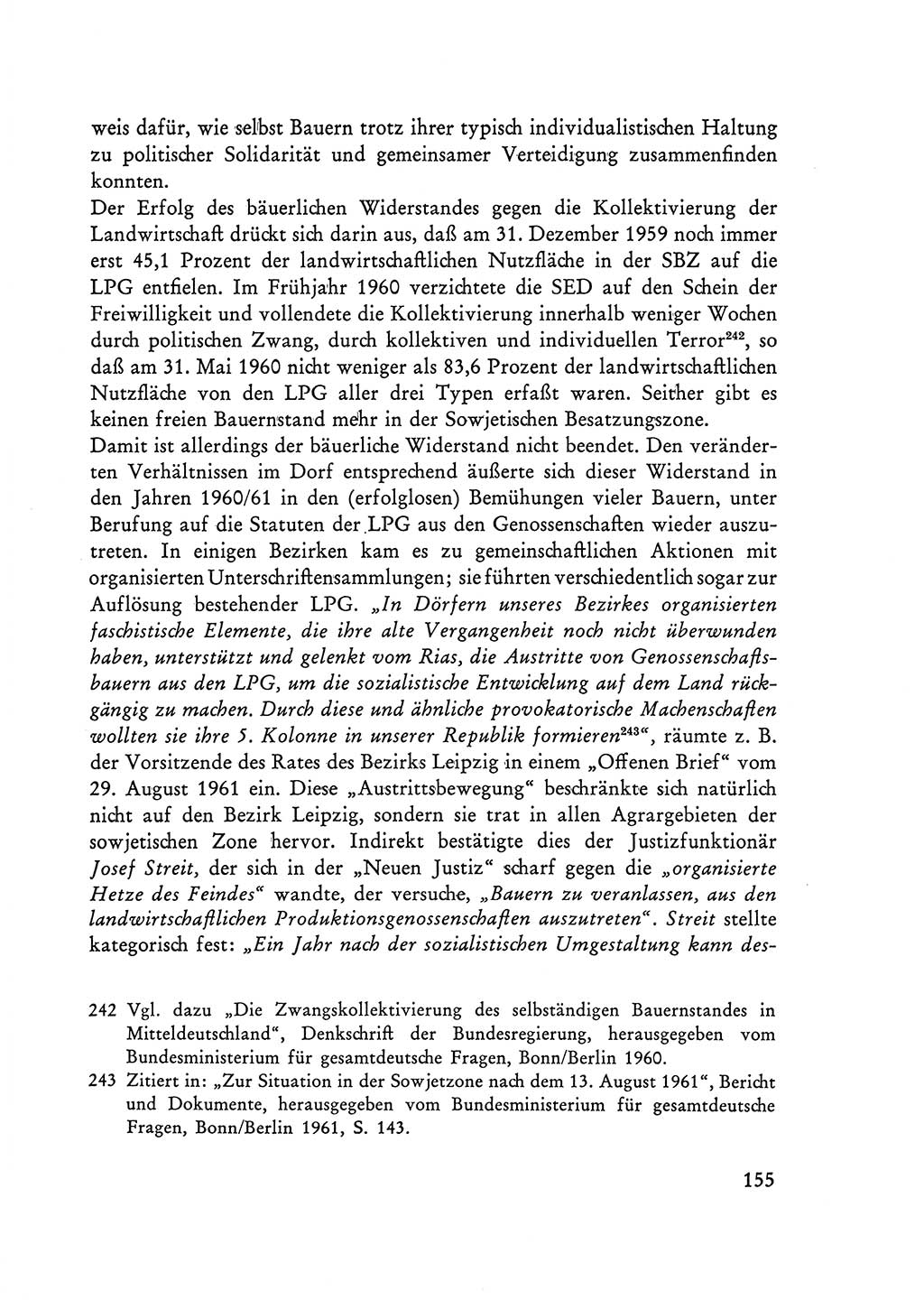 Selbstbehauptung und Widerstand in der Sowjetischen Besatzungszone (SBZ) Deutschlands [Deutsche Demokratische Republik (DDR)] 1964, Seite 155 (Selbstbeh. Wdst. SBZ Dtl. DDR 1964, S. 155)
