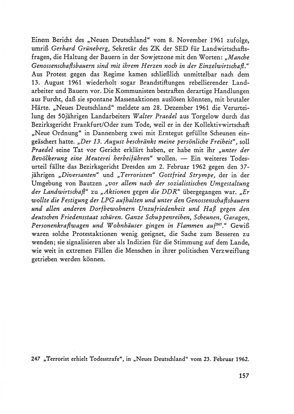 Selbstbehauptung und Widerstand in der Sowjetischen Besatzungszone (SBZ) Deutschlands [Deutsche Demokratische Republik (DDR)] 1964, Seite 157 (Selbstbeh. Wdst. SBZ Dtl. DDR 1964, S. 157)