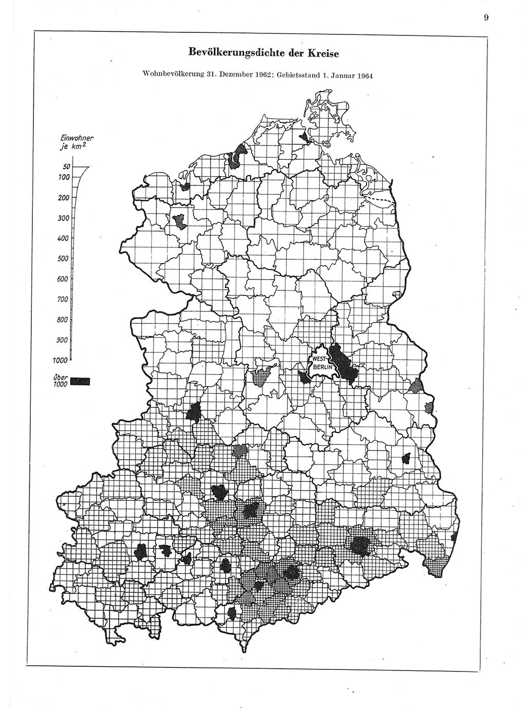 Statistisches Jahrbuch der Deutschen Demokratischen Republik (DDR) 1964, Seite 9 (Stat. Jb. DDR 1964, S. 9)