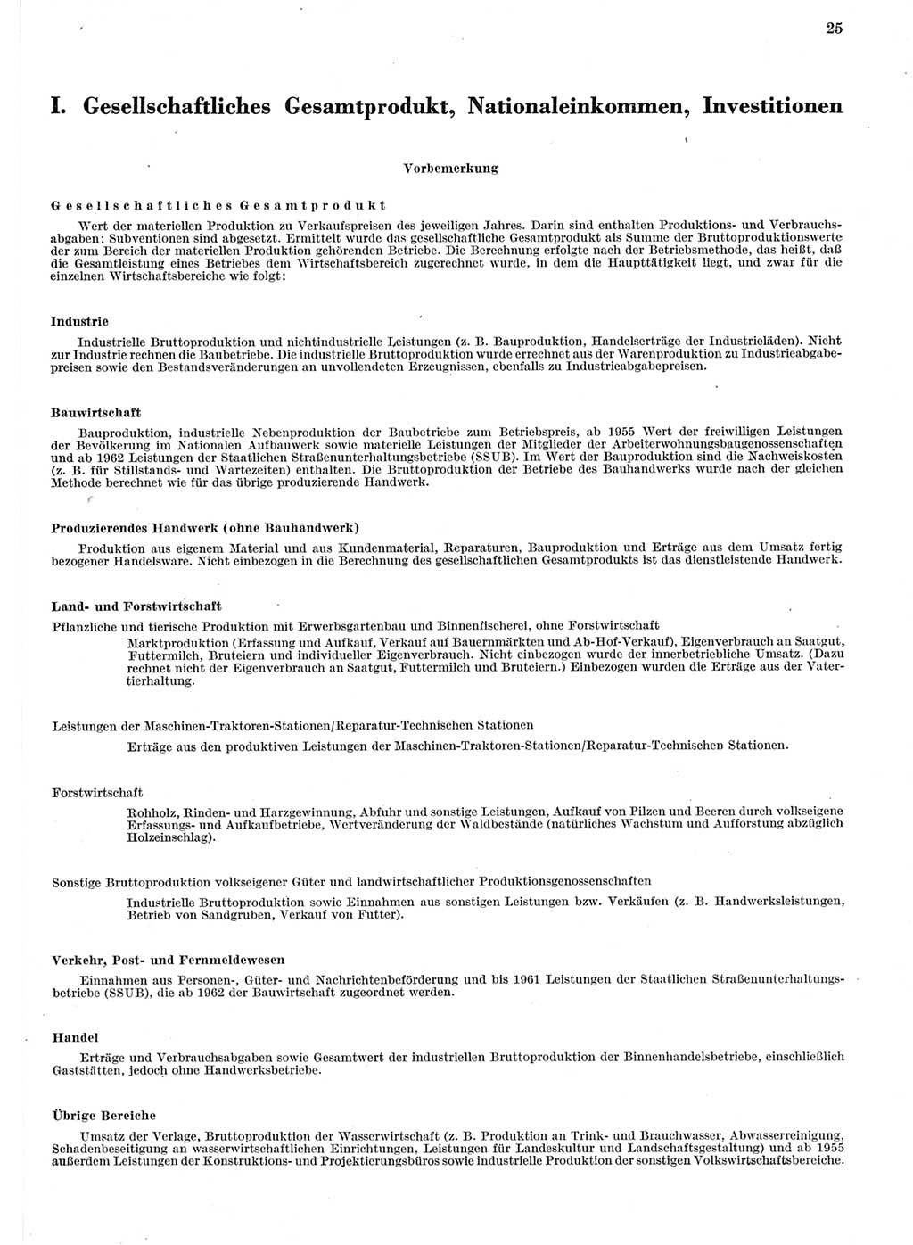 Statistisches Jahrbuch der Deutschen Demokratischen Republik (DDR) 1964, Seite 25 (Stat. Jb. DDR 1964, S. 25)